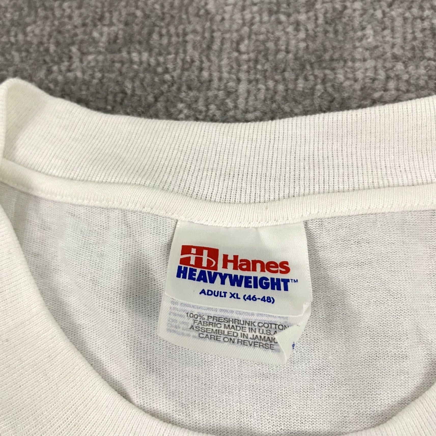 Hanes VINTAGE Kevin Schwantz Shirt Adult Mens XL White Graphic Nascar Tee Recruiting Size US XL / EU 56 / 4 - 4 Thumbnail