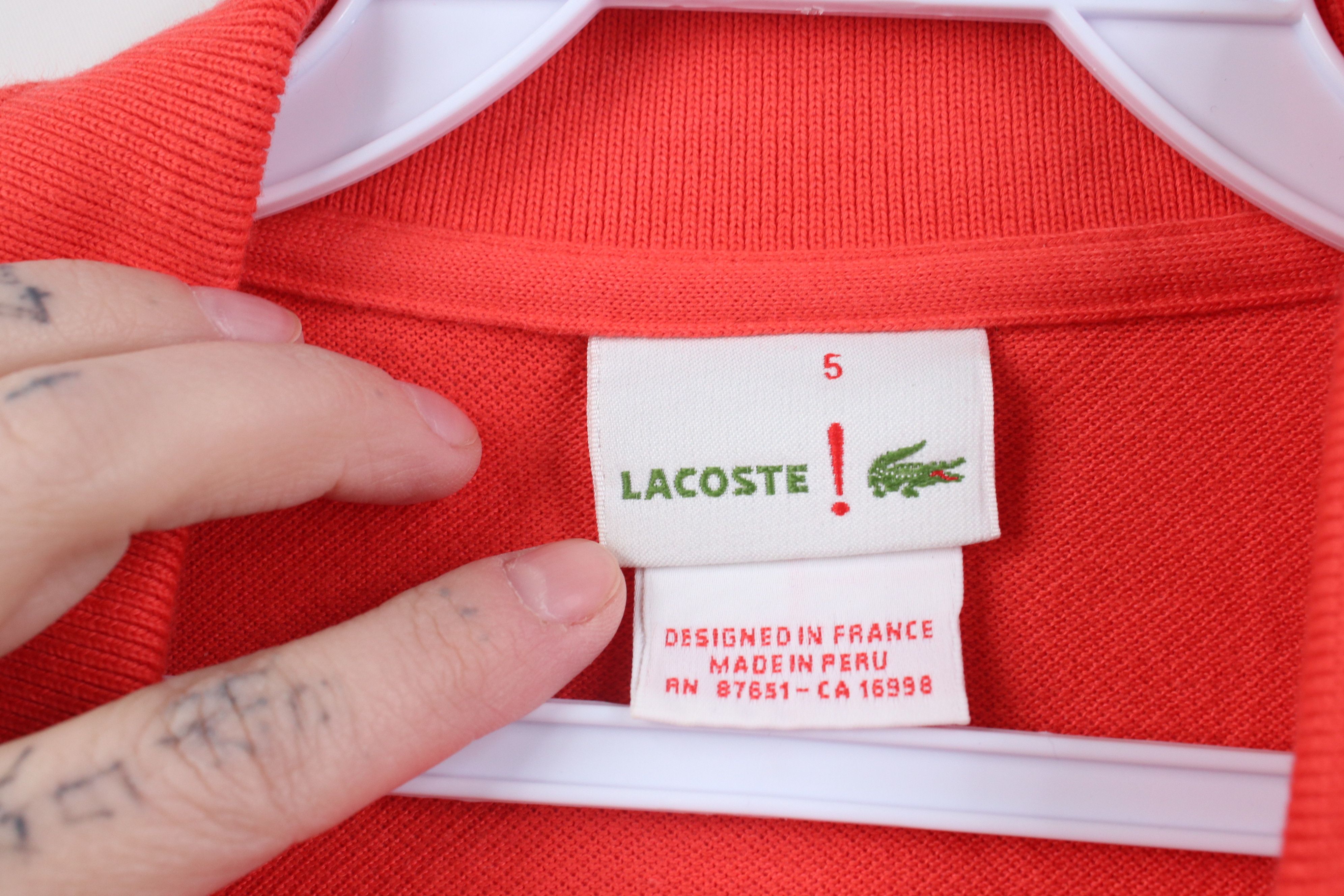 Lacoste Lacoste Live ! Croc Logo Knit Golf POlo Shirt Salmon Pink Size US M / EU 48-50 / 2 - 6 Thumbnail