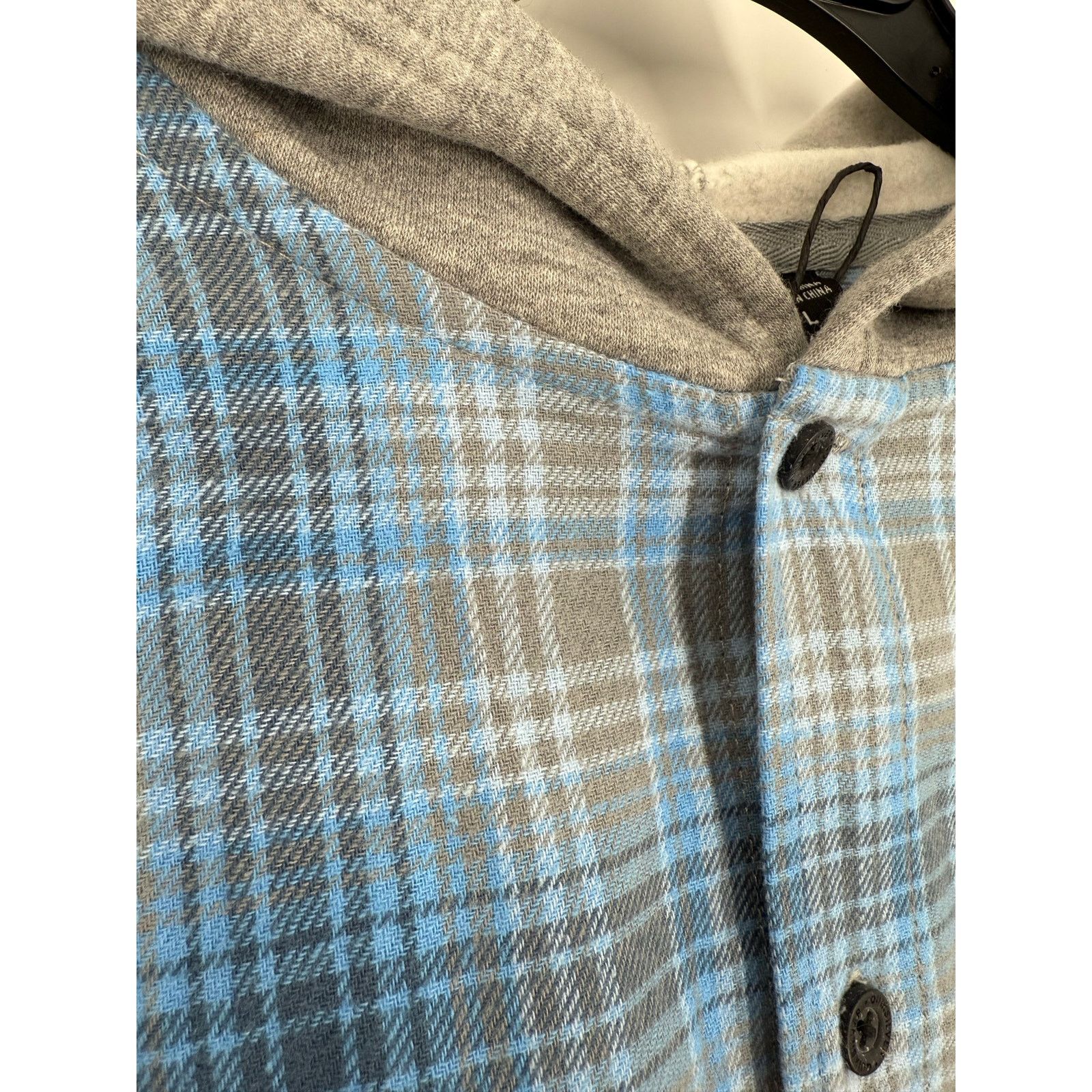 Other NEW Quiksilver Boys Lightweight Flannel Shirt Jacket Hoodie Size US L / EU 52-54 / 3 - 7 Thumbnail