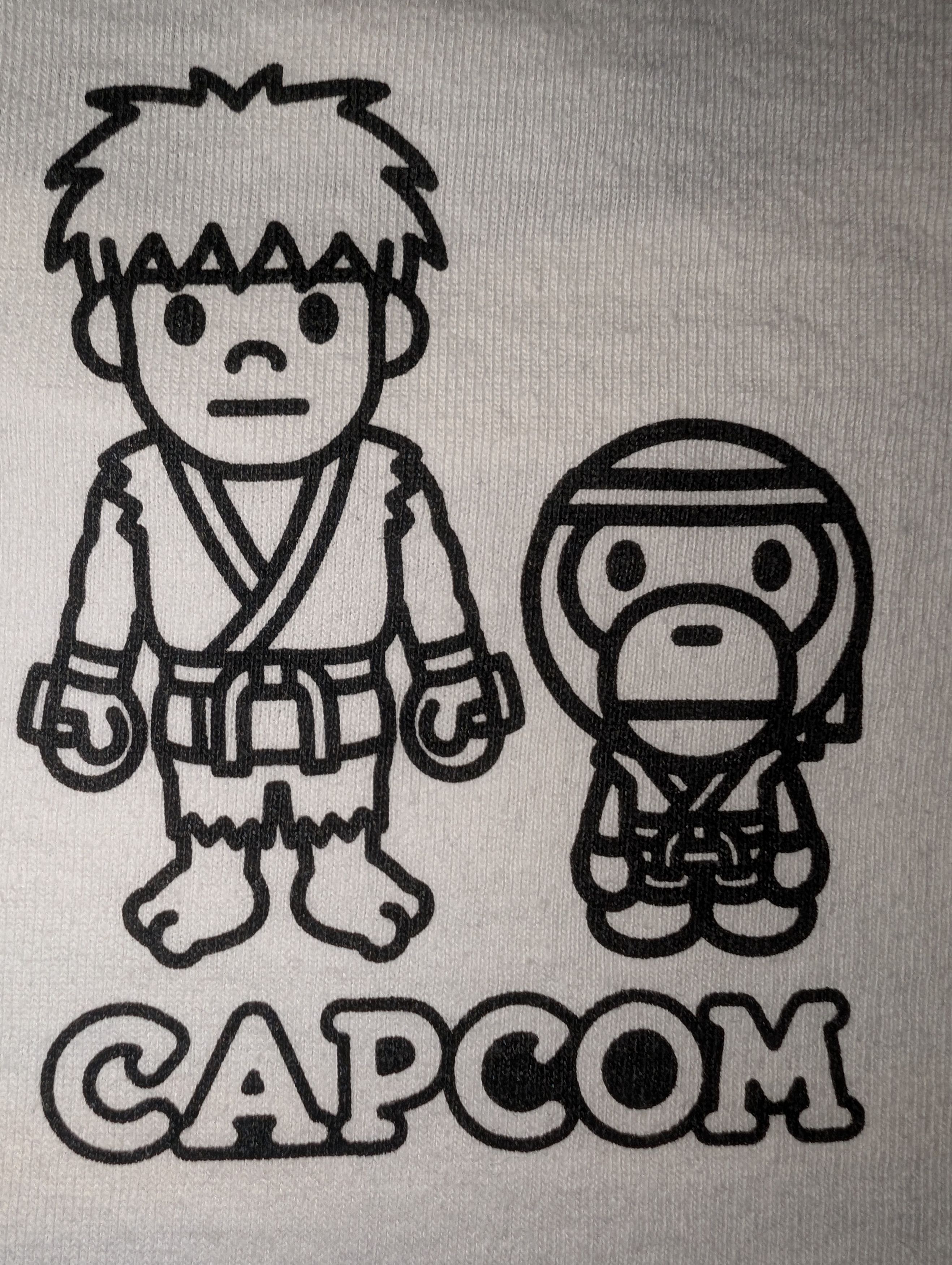 Bape BAPE X STREET FIGHTER HADOKEN/BANANA WHITE TEE LARGE Size US L / EU 52-54 / 3 - 3 Thumbnail