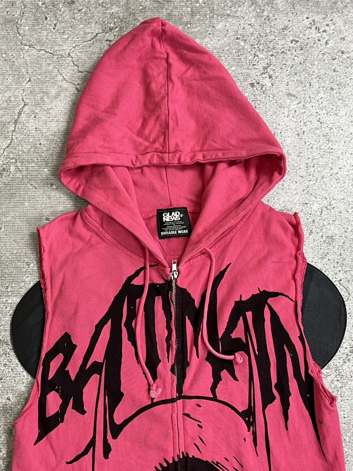 If Six Was Nine Gladnews Batman Leather Patch Zip Hoodie Size US M / EU 48-50 / 2 - 3 Thumbnail