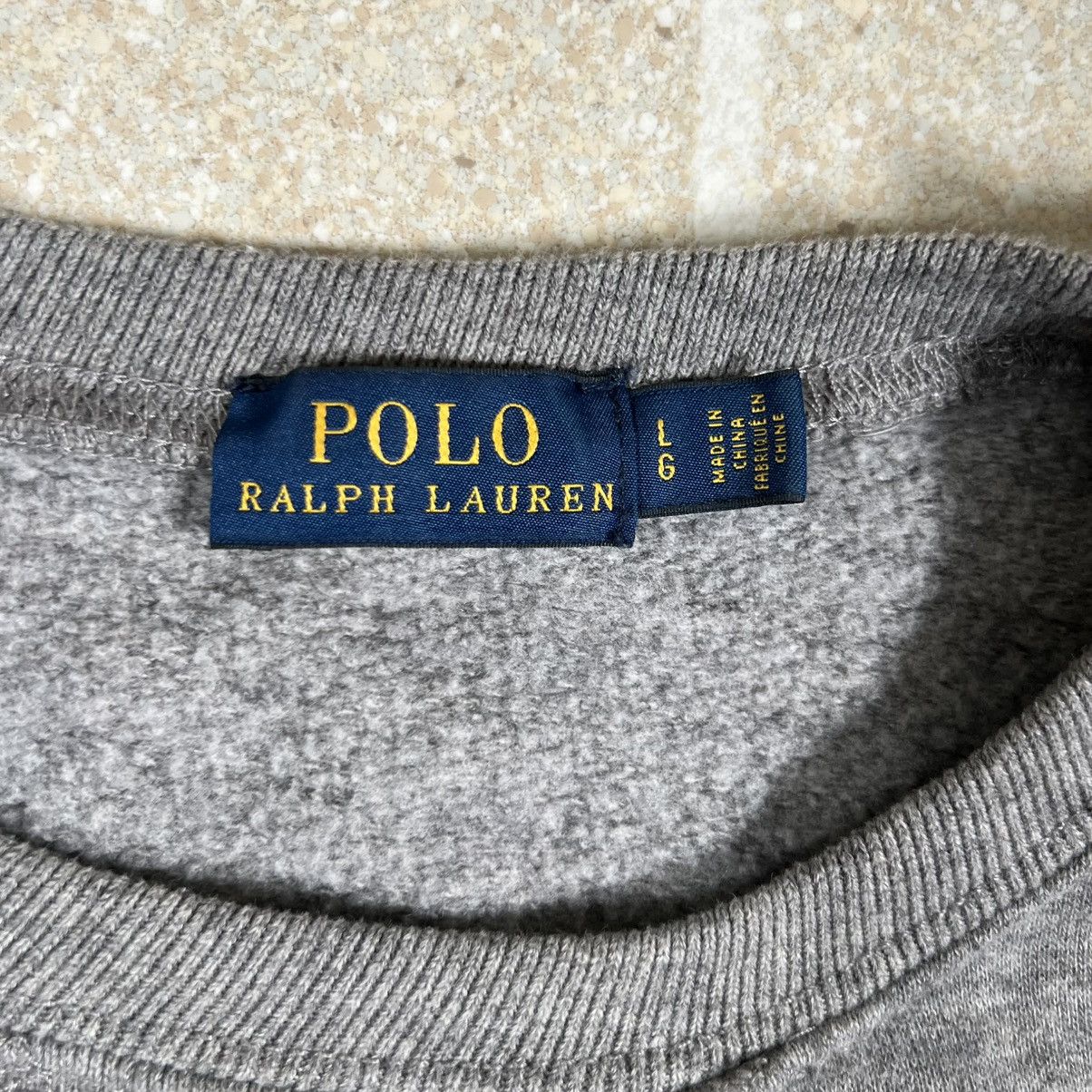 Polo Ralph Lauren Polo Ralph Lauren Grey Spellout Crewneck Sweatshirt Pullover Size L / US 10 / IT 46 - 4 Thumbnail