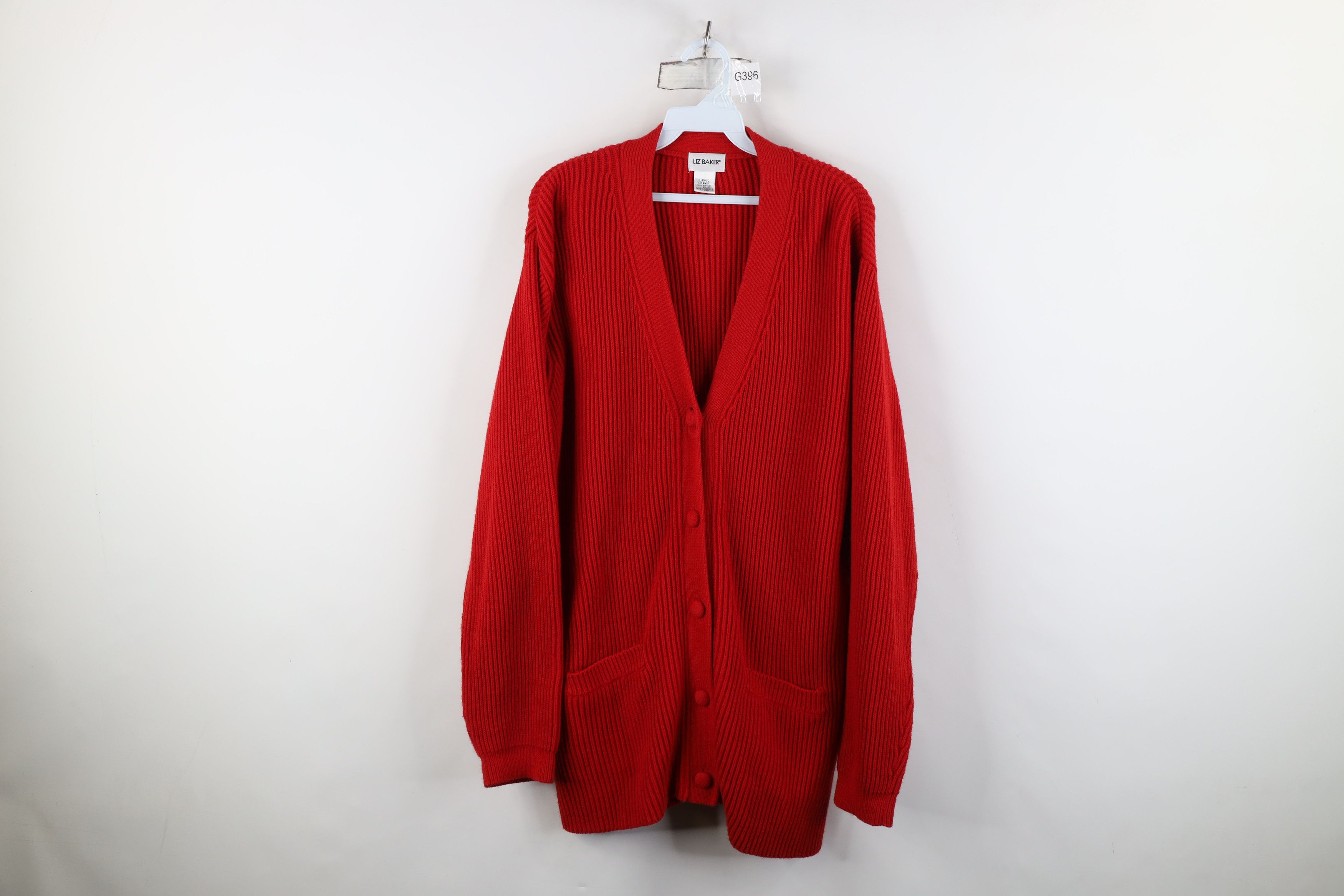 Vintage Vintage 90s Streetwear Chunky Ribbed Knit Cardigan Sweater Size L / US 10 / IT 46 - 1 Thumbnail