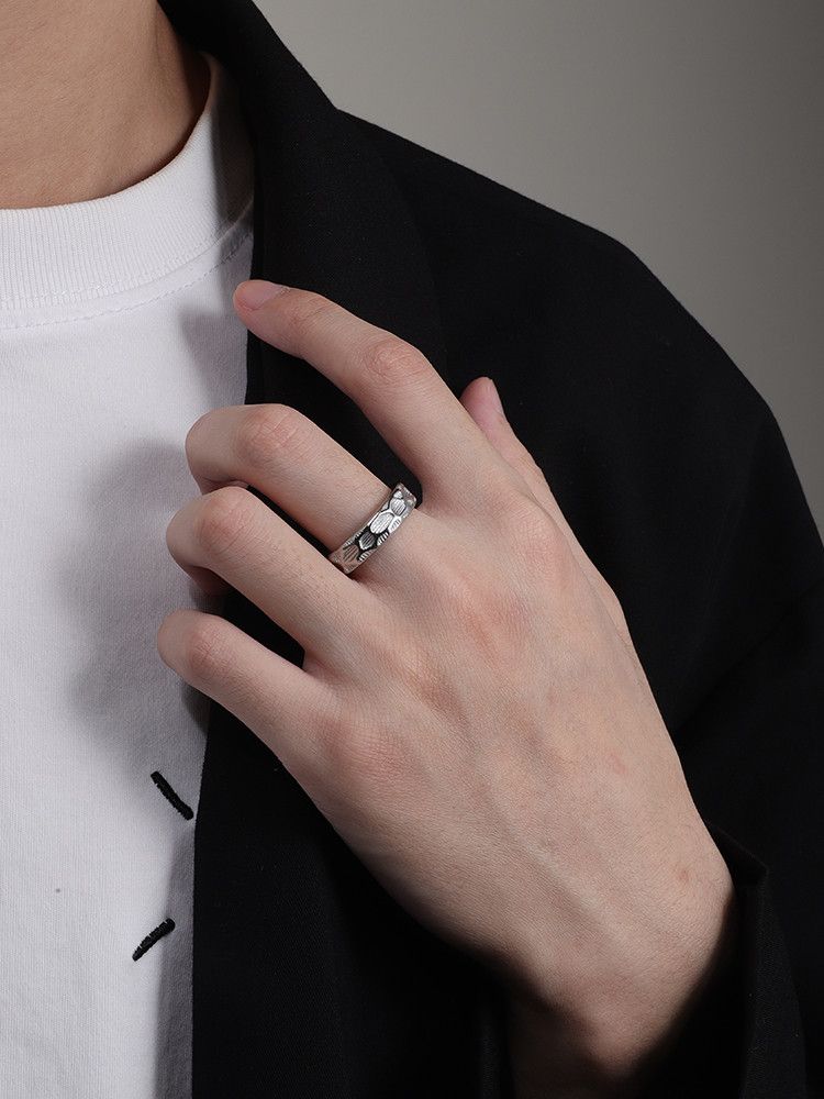 Jewelry Vibe Jewelry Rings Open Size Chrome Ring (Size 7-13) Size ONE SIZE - 2 Thumbnail