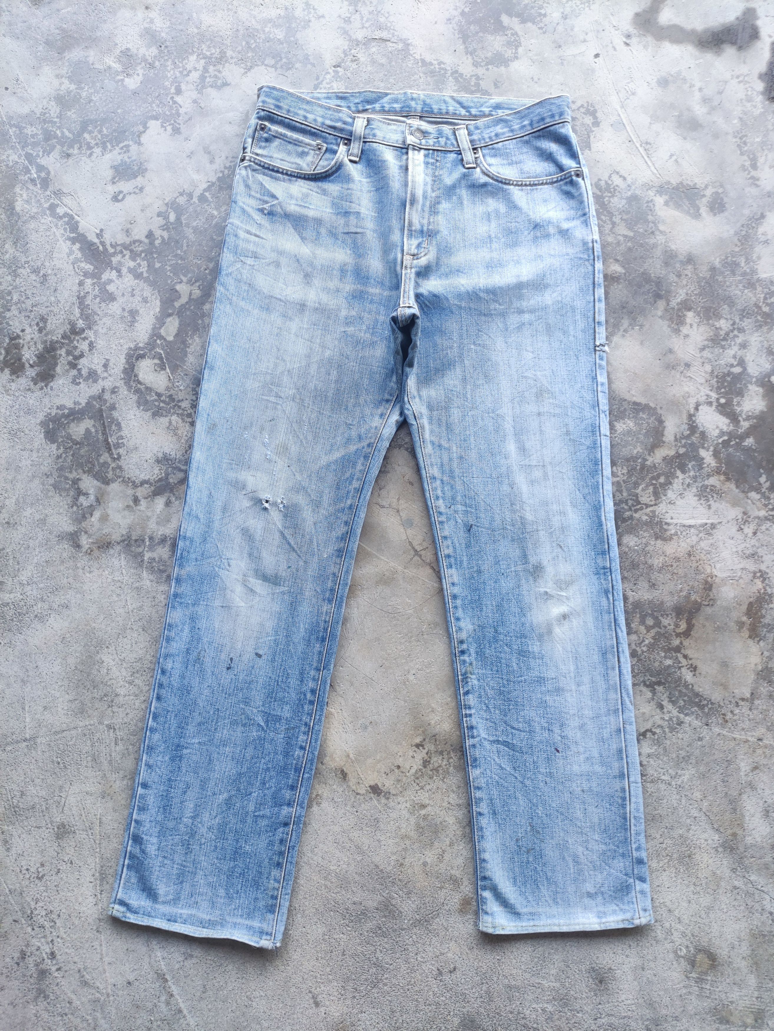 Edwin Vintage Edwin Brand Buggy Faded Ripped Pants Size US 36 / EU 52 - 1 Thumbnail