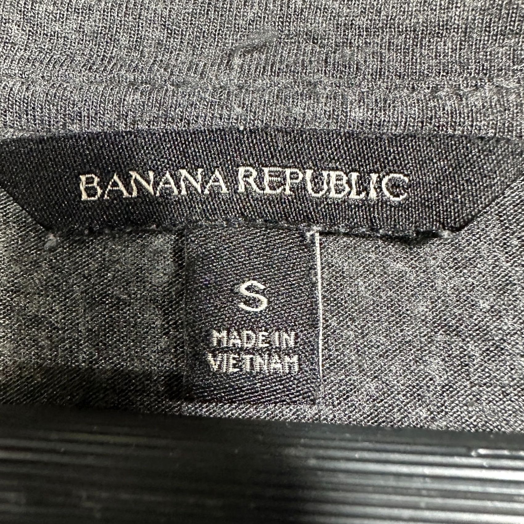 Banana Republic Banana Republic Womens Small Gray Cotton Stretch Long Sleeve Tee Curved Hem Size S / US 4 / IT 40 - 5 Thumbnail