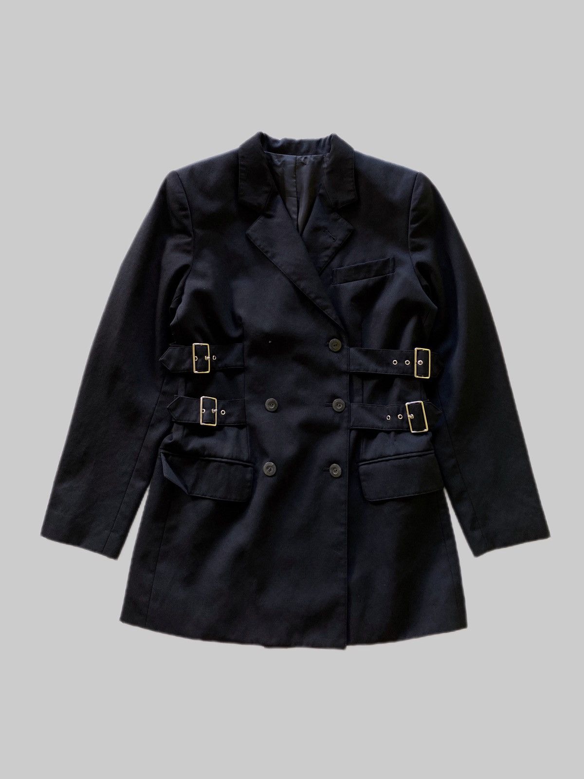 Jean Paul Gaultier ARCHIVES❗️Vintage Junior Gaultier Buckle Wool Blazer Size M / US 6-8 / IT 42-44 - 1 Thumbnail