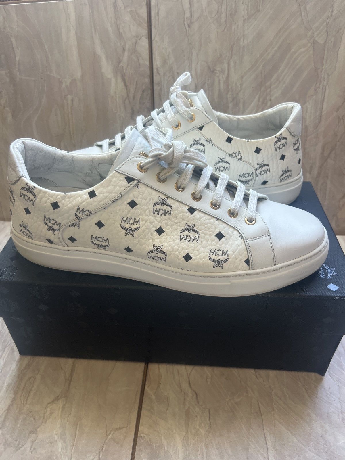 MCM MCM Terrain Lo Visetos Sneakers Size US 12 / EU 45 - 1 Thumbnail
