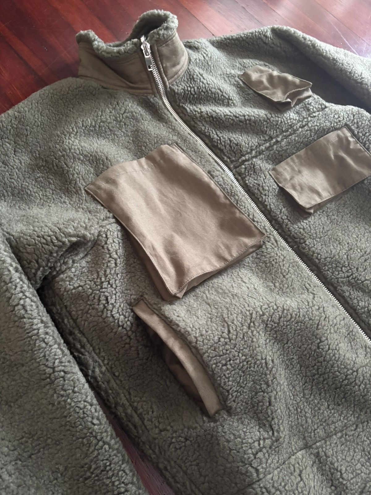 Saintwoods Saintwoods Green Reversible Polka-Dot Fleece Jacket Size US M / EU 48-50 / 2 - 2 Thumbnail