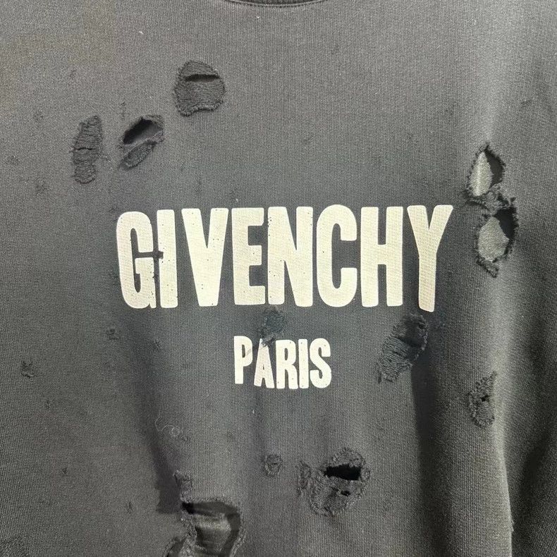 Givenchy Givenchy Black hole lettering round neck sweatshirt Size US XS / EU 42 / 0 - 4 Thumbnail