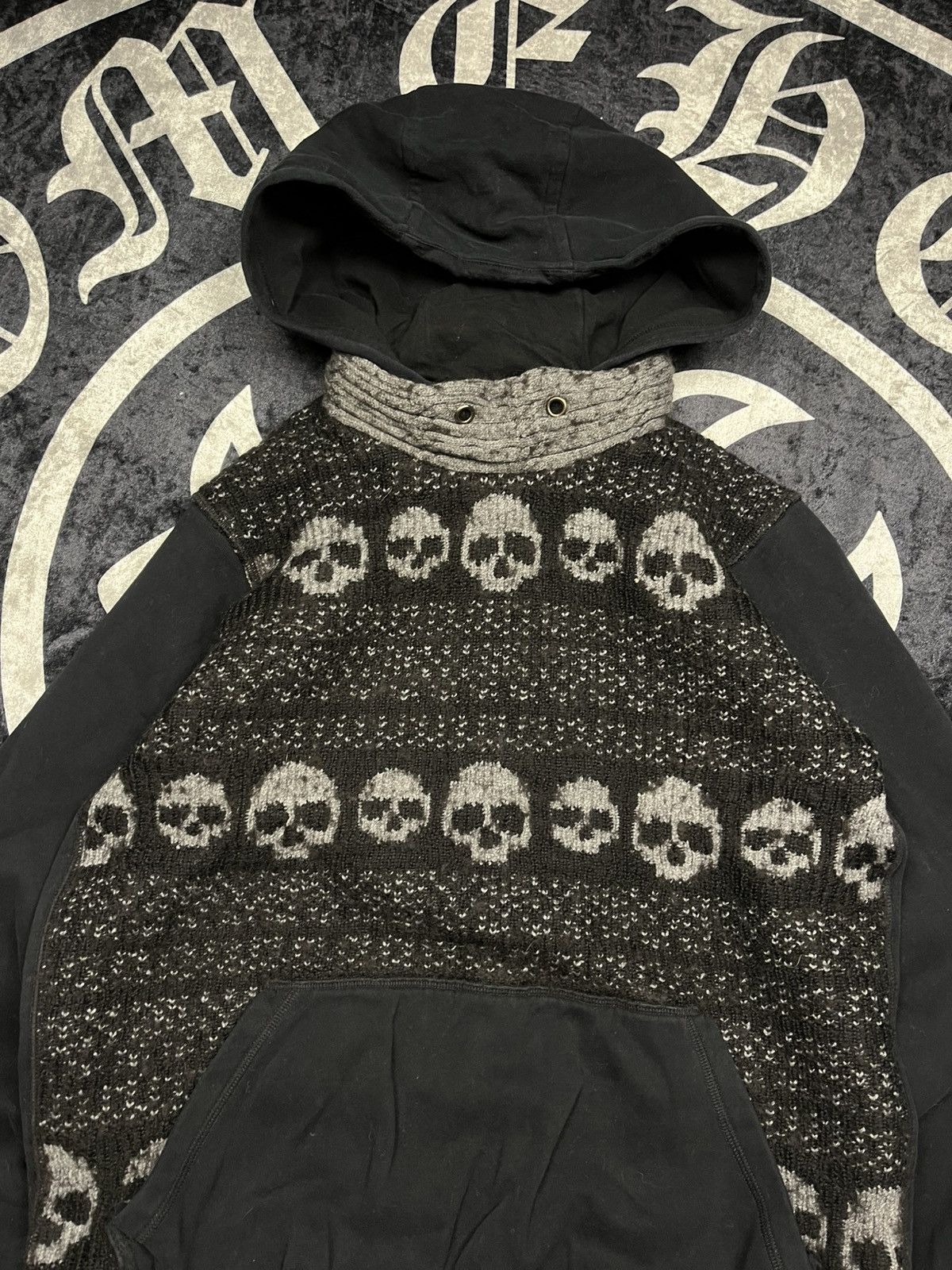 If Six Was Nine Rock Rebel LGB IfSixWasNine Hoodie Knit Sweater SkulL Size US L / EU 52-54 / 3 - 5 Thumbnail