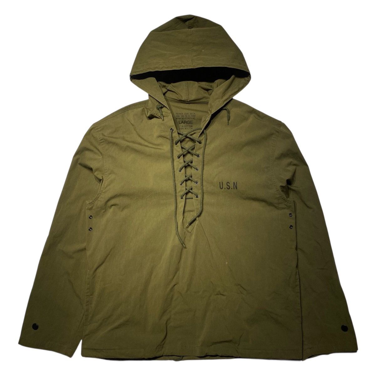 Other VINTAGE 1972 USN Military Deck Parka Anorak Jacket Size US L / EU 52-54 / 3 - 1 Thumbnail