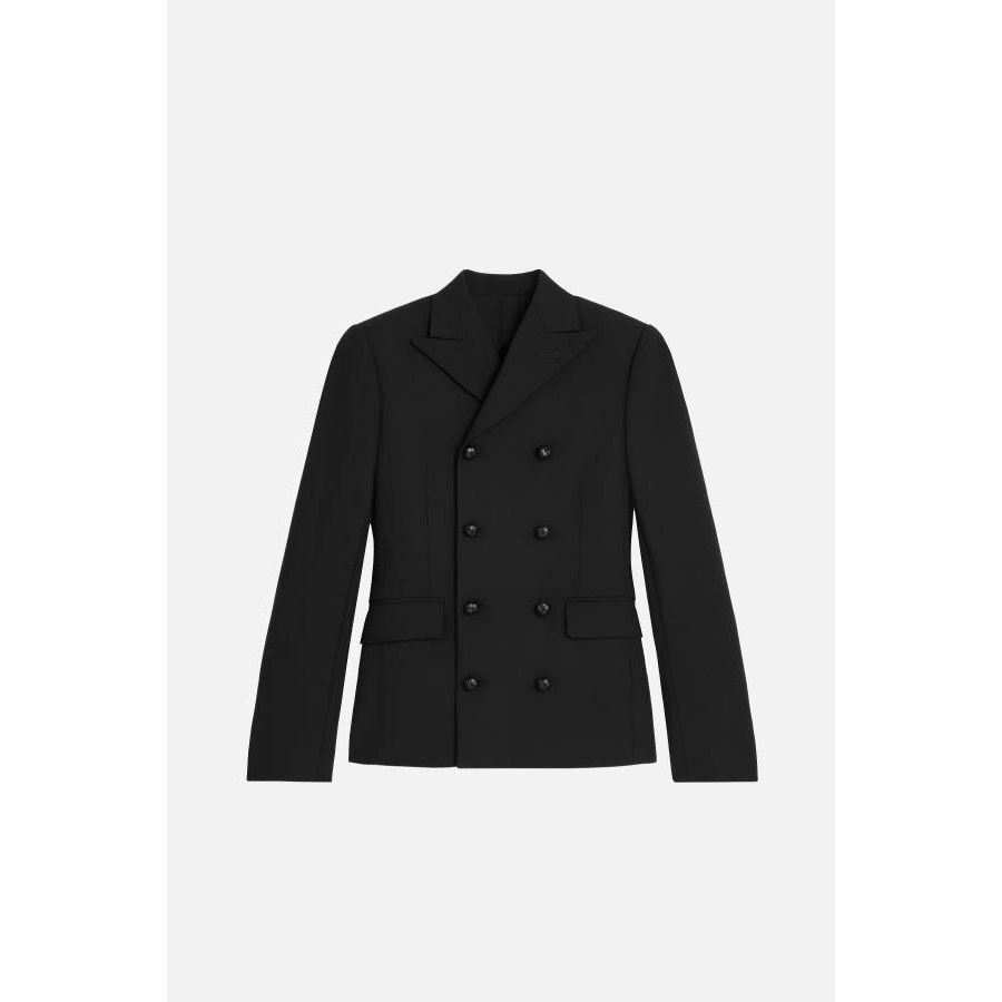 Celine CELINE Cavaliere Black Stretch Wool Gabardine Jacket New & A Size L / US 10 / IT 46 - 1 Preview