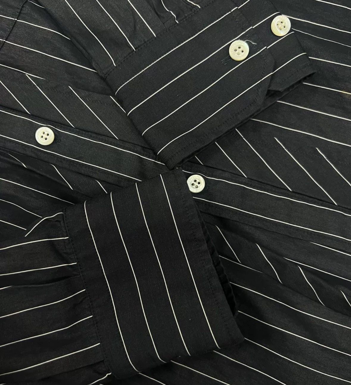 Balenciaga Balenciaga striped logo tie shirt jacket Size US M / EU 48-50 / 2 - 3 Thumbnail