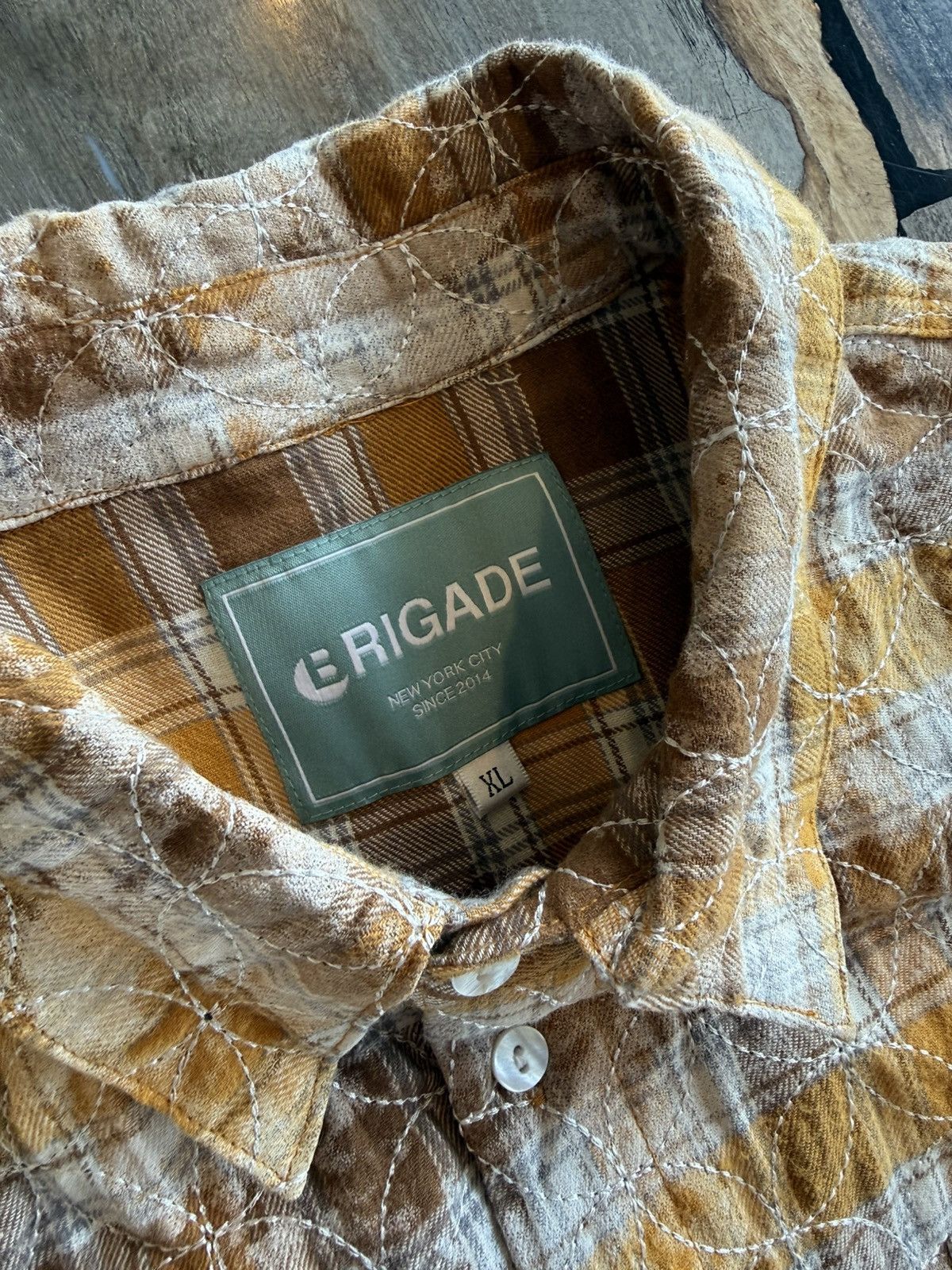 Brigade Brigade USA Sashiko Quilted Flannel Size US XL / EU 56 / 4 - 4 Thumbnail