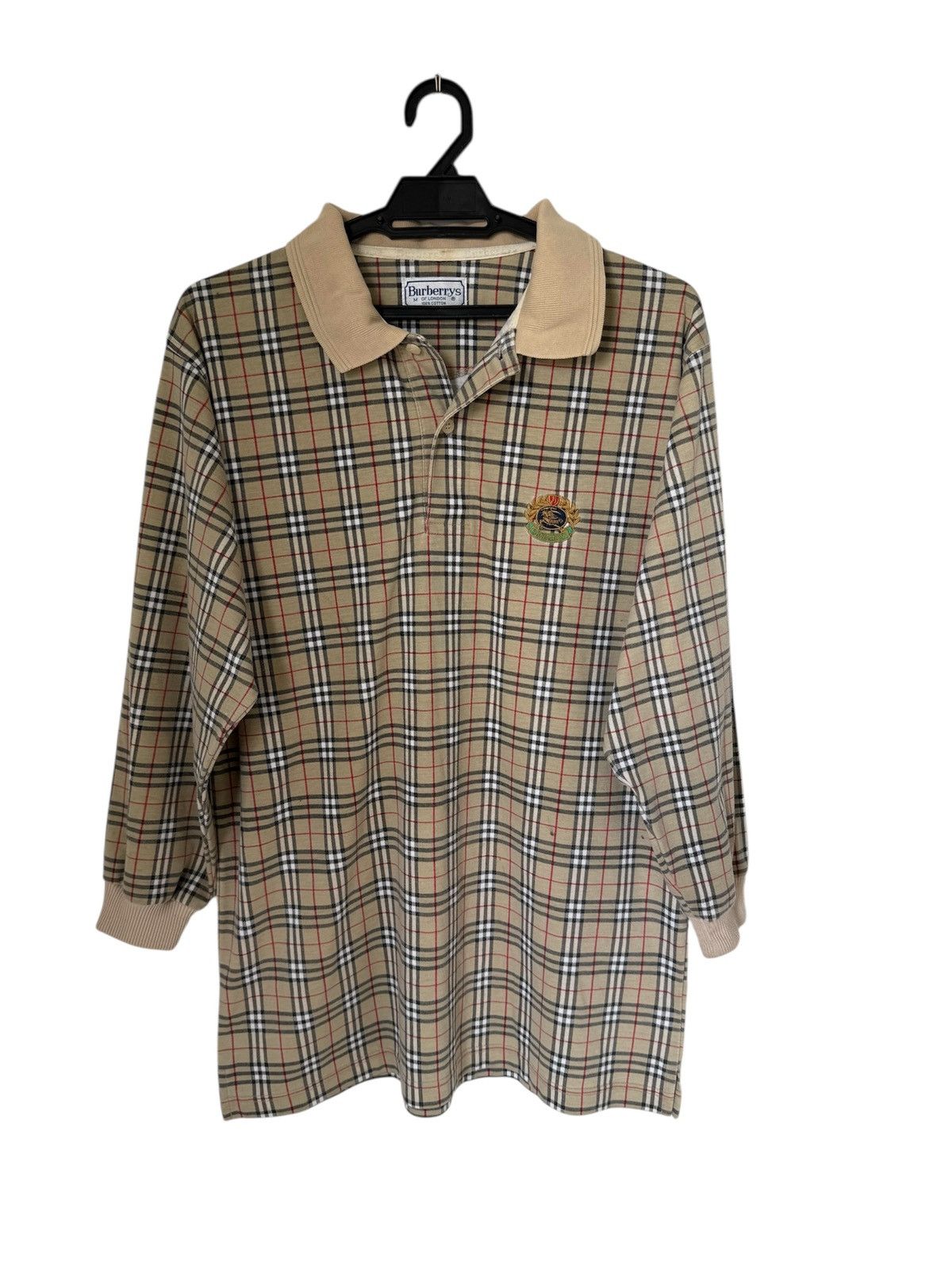 ウェア Supreme burberry rugby shirt beige 911119_00.png.png