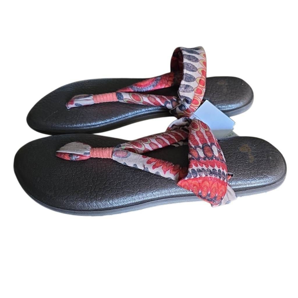 Sanuk Sanuk Women's Size 6 Red Brown Yoga Sling 2 Yoga Mat Sandals Size US 6 / IT 36 - 1 Thumbnail