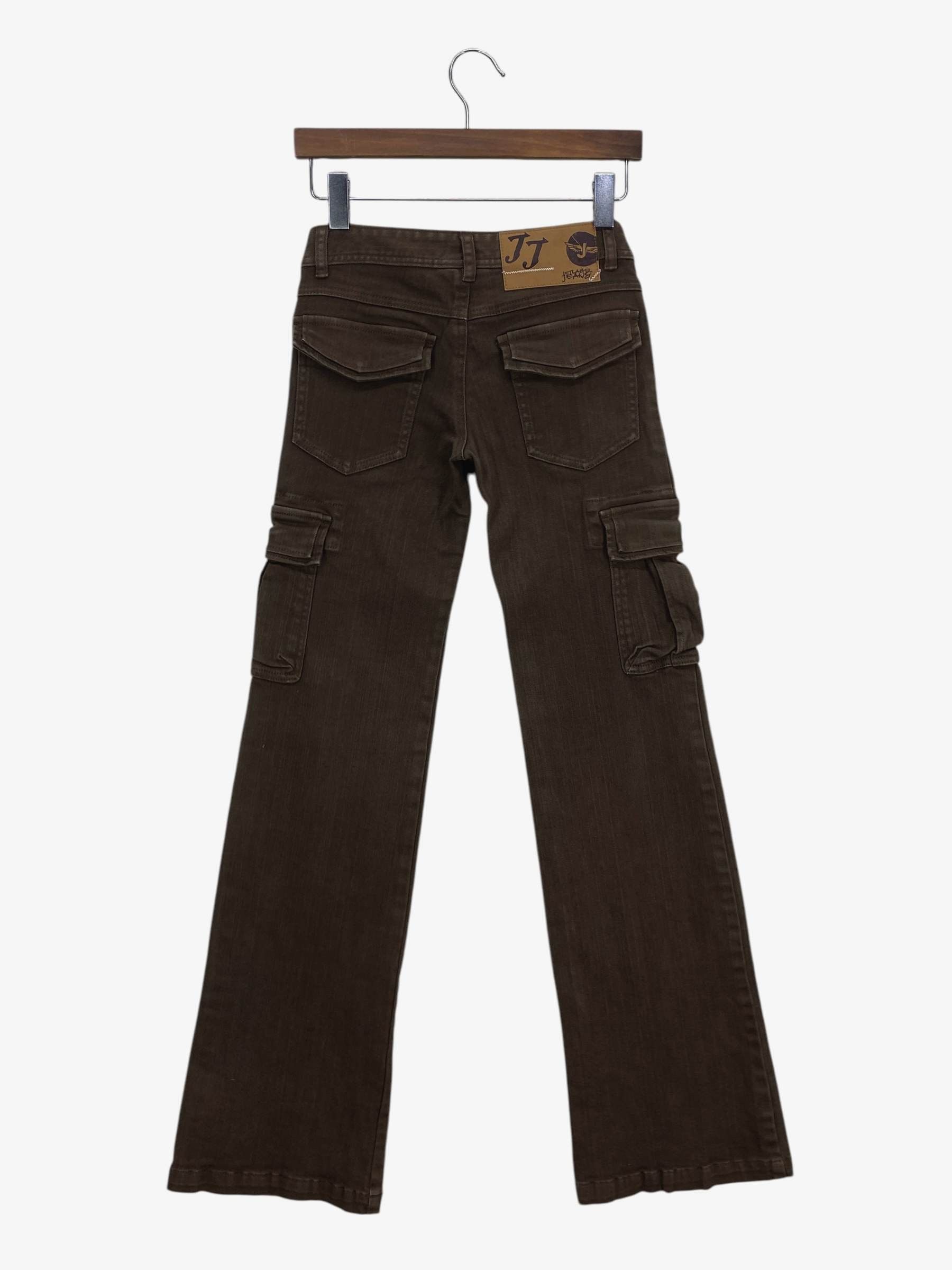 Japanese Brand Jet Label Cargo Flare Jeans Size 23" - 1 Thumbnail