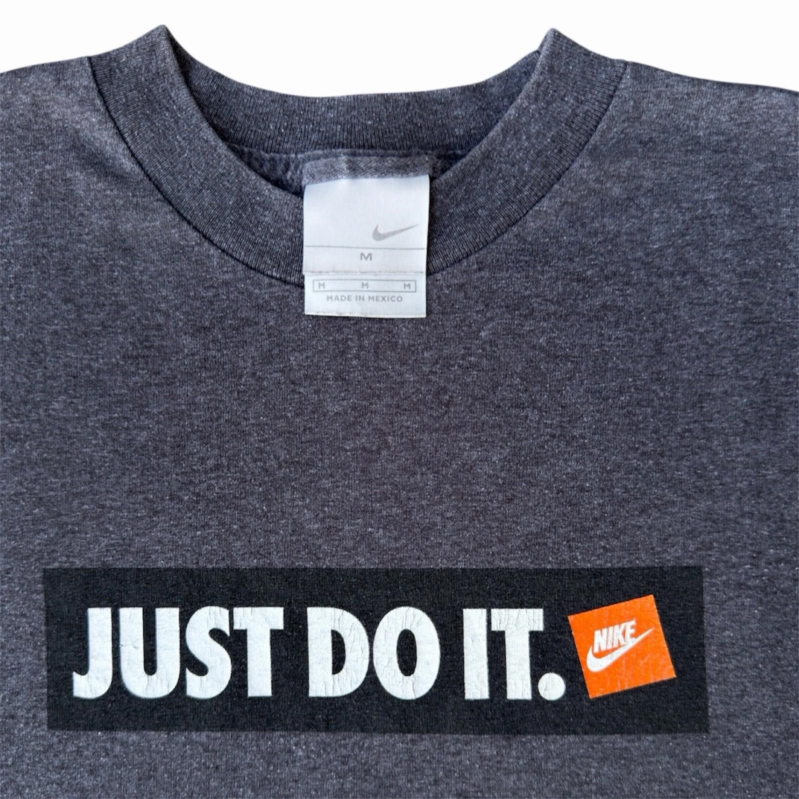 Nike Y2K Nike Spell Out Just Do It Box Logo Gray Sz Medium 19x27 Size US M / EU 48-50 / 2 - 2 Thumbnail