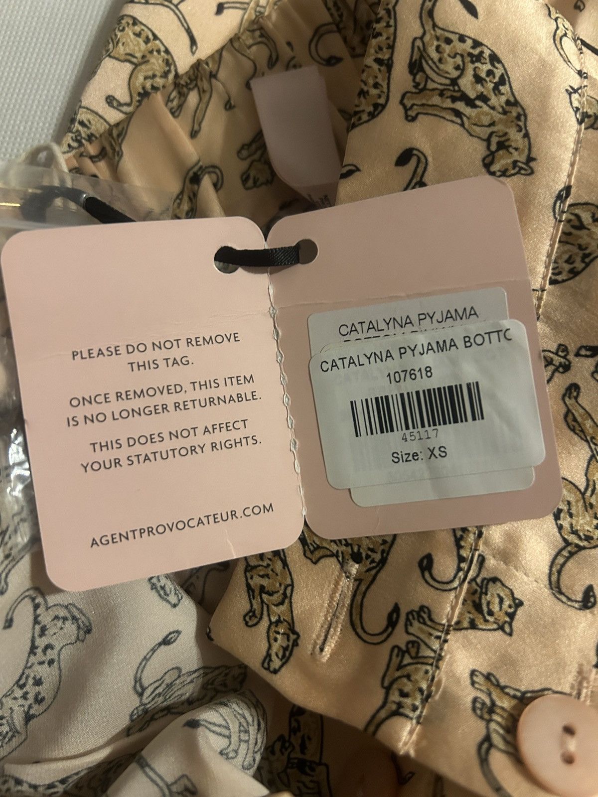 Agent Provocateur AGENT PROVOCATEUR Catalyna printed silk-satin pajama pants Size 24" / US 00 / IT 34 - 7 Thumbnail
