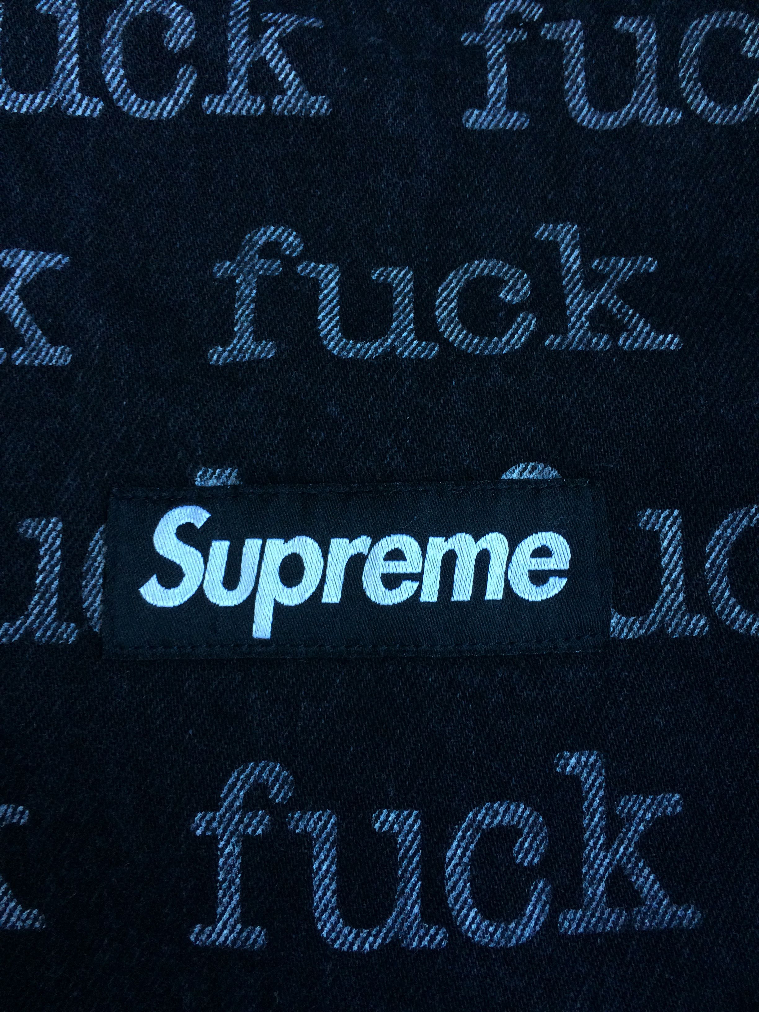 Supreme S/S 2013 Supreme Denim Fuck Tote Bag Size ONE SIZE - 3 Thumbnail