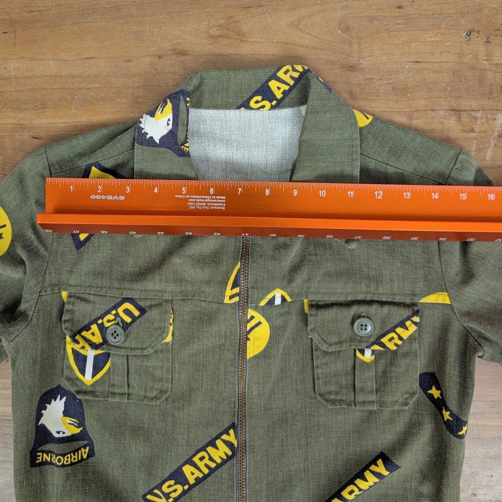 Vintage Vintage handmade Army Airborne ZIp Up Canvas jacket Size XS / US 0-2 / IT 36-38 - 2 Thumbnail