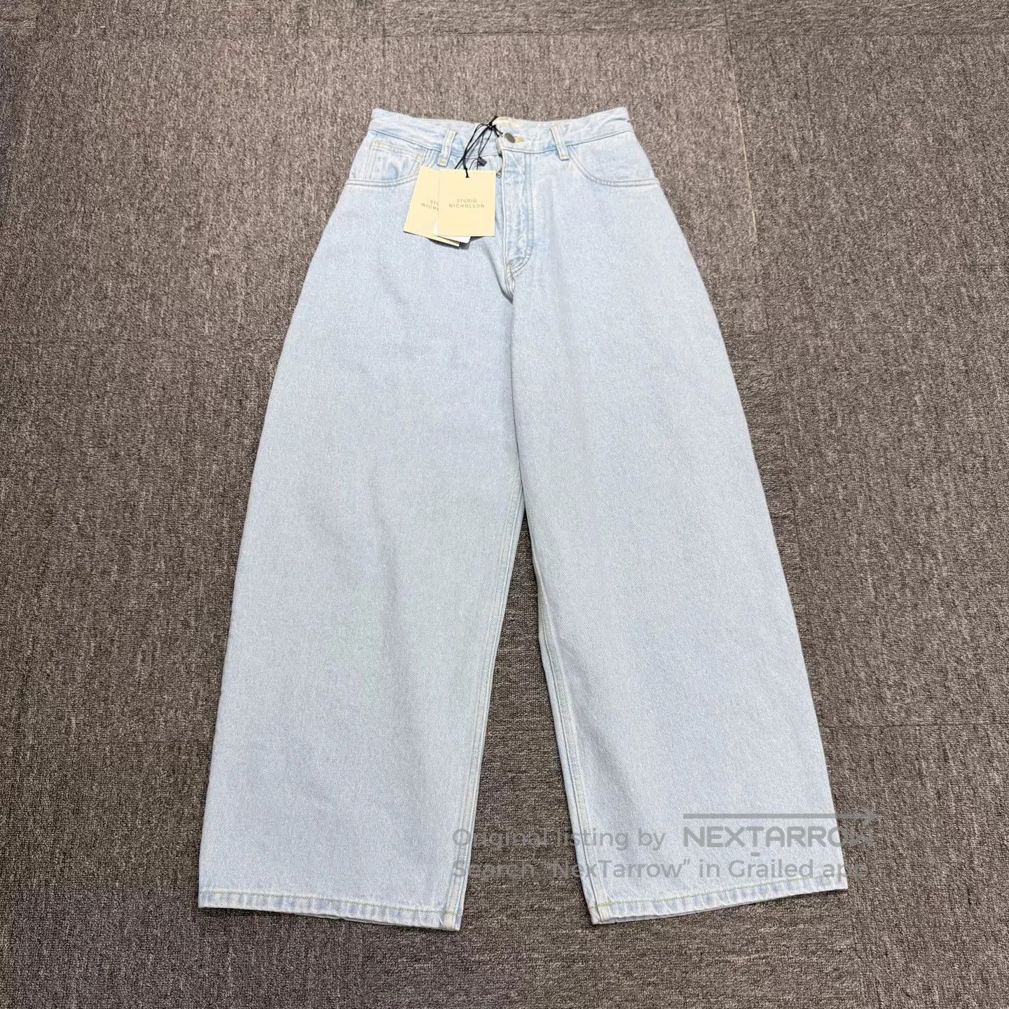 Studio Nicholson NICHLOSON STUDIO Wide-Leg Jeans. Size 33" - 1 Thumbnail
