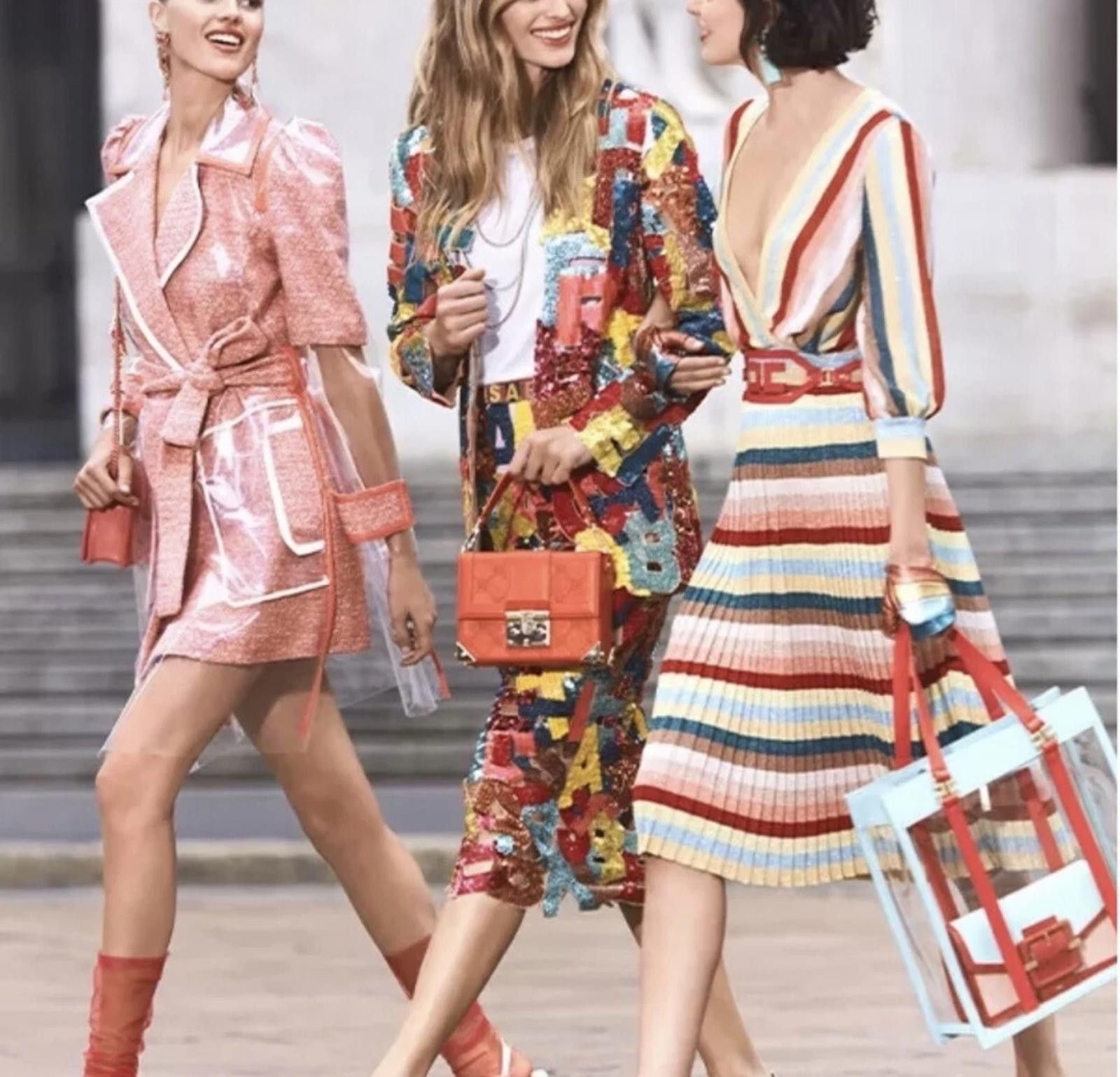 Other Rare Elisabetta Franchi Salmon Pink Rain Coat Sz4 Ret$2299 Size S / US 4 / IT 40 - 5 Thumbnail