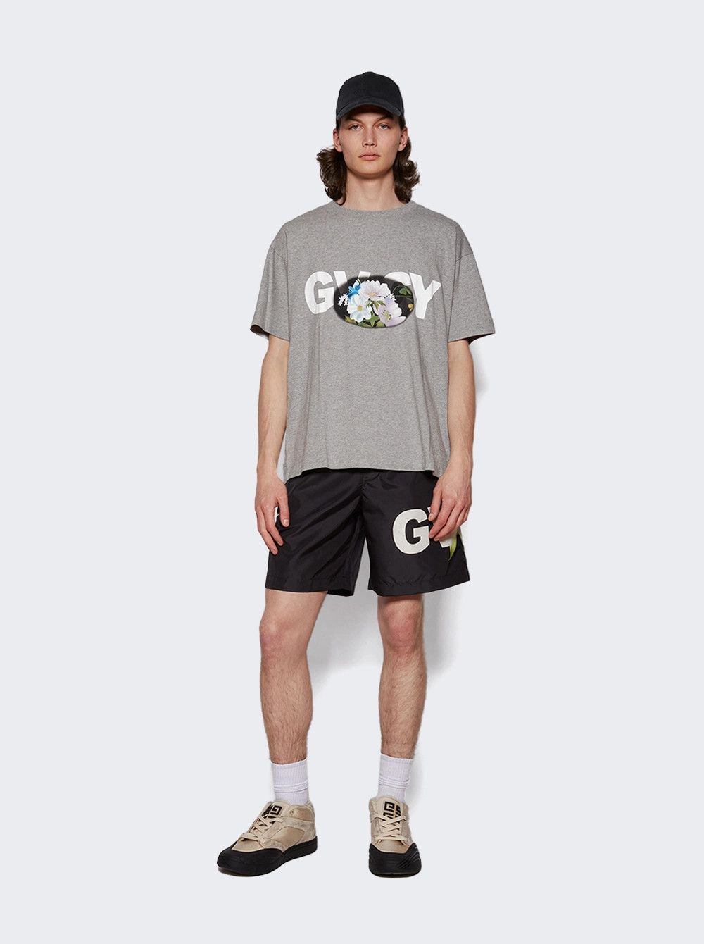 Givenchy o1mle0426 Boxy Short Sleeve T-Shirt in Gray Size US XS / EU 42 / 0 - 2 Thumbnail