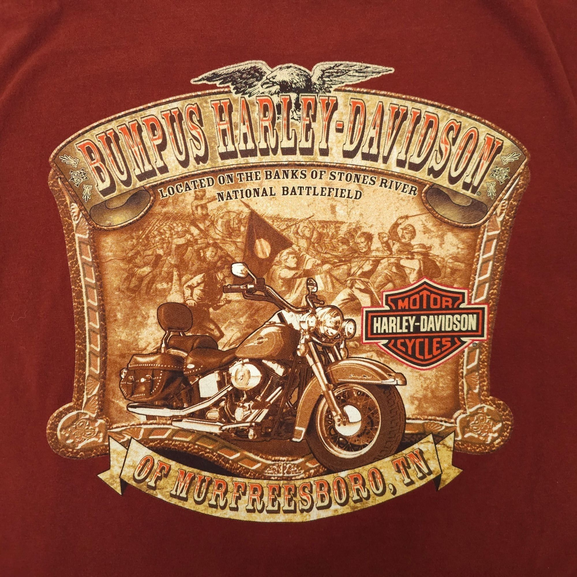 Harley Davidson Harley Davidson T Shirt Mens L Double Sided Ride To Live Size US L / EU 52-54 / 3 - 6 Thumbnail