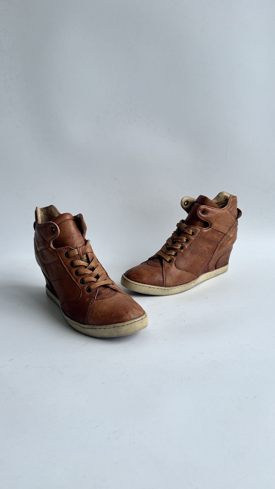 A.S.98 Airstep A.S.98 Leather Wedge Sneakers Shoes EU 39 US 8.5 Size US 8.5 / IT 38.5 - 2 Thumbnail