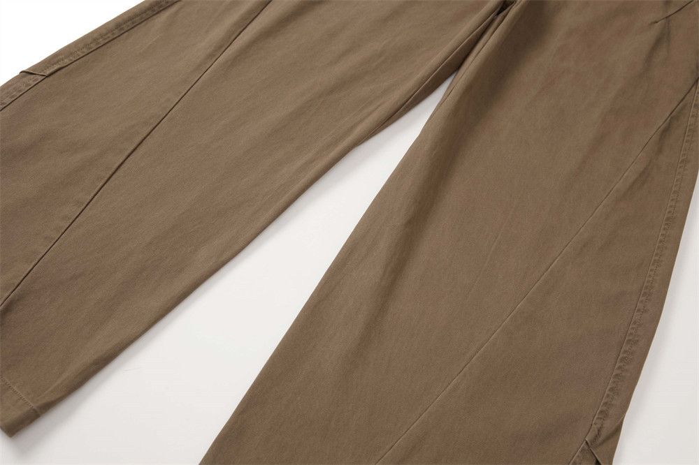 Japanese Brand × Jean American retro washed solid color scimitar wide-leg pants Size US 32 / EU 48 - 6 Thumbnail