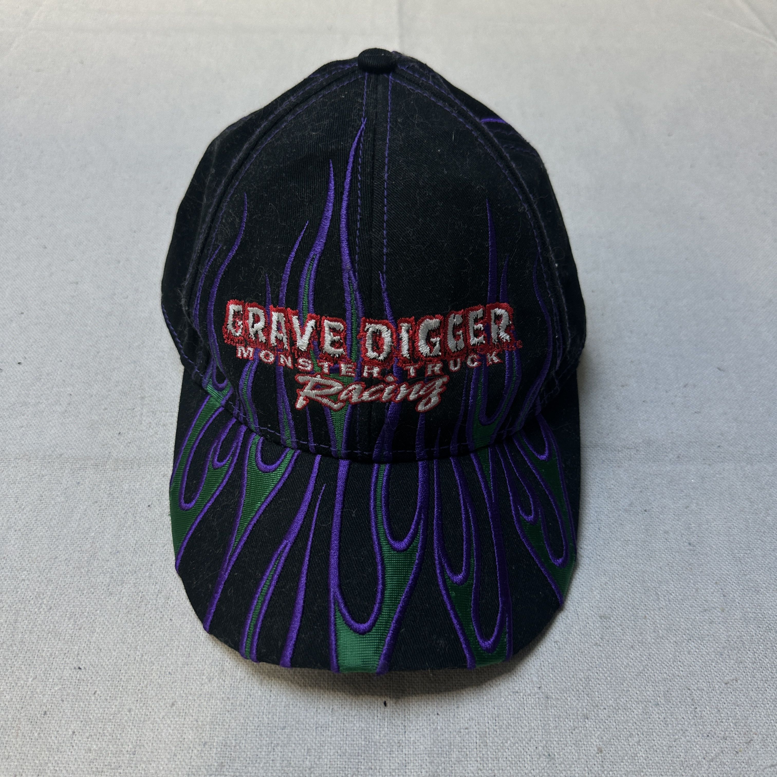Other Vintage Grave Digger Monster Truck Flame Graphic Hat Size One Size Size ONE SIZE - 1 Thumbnail