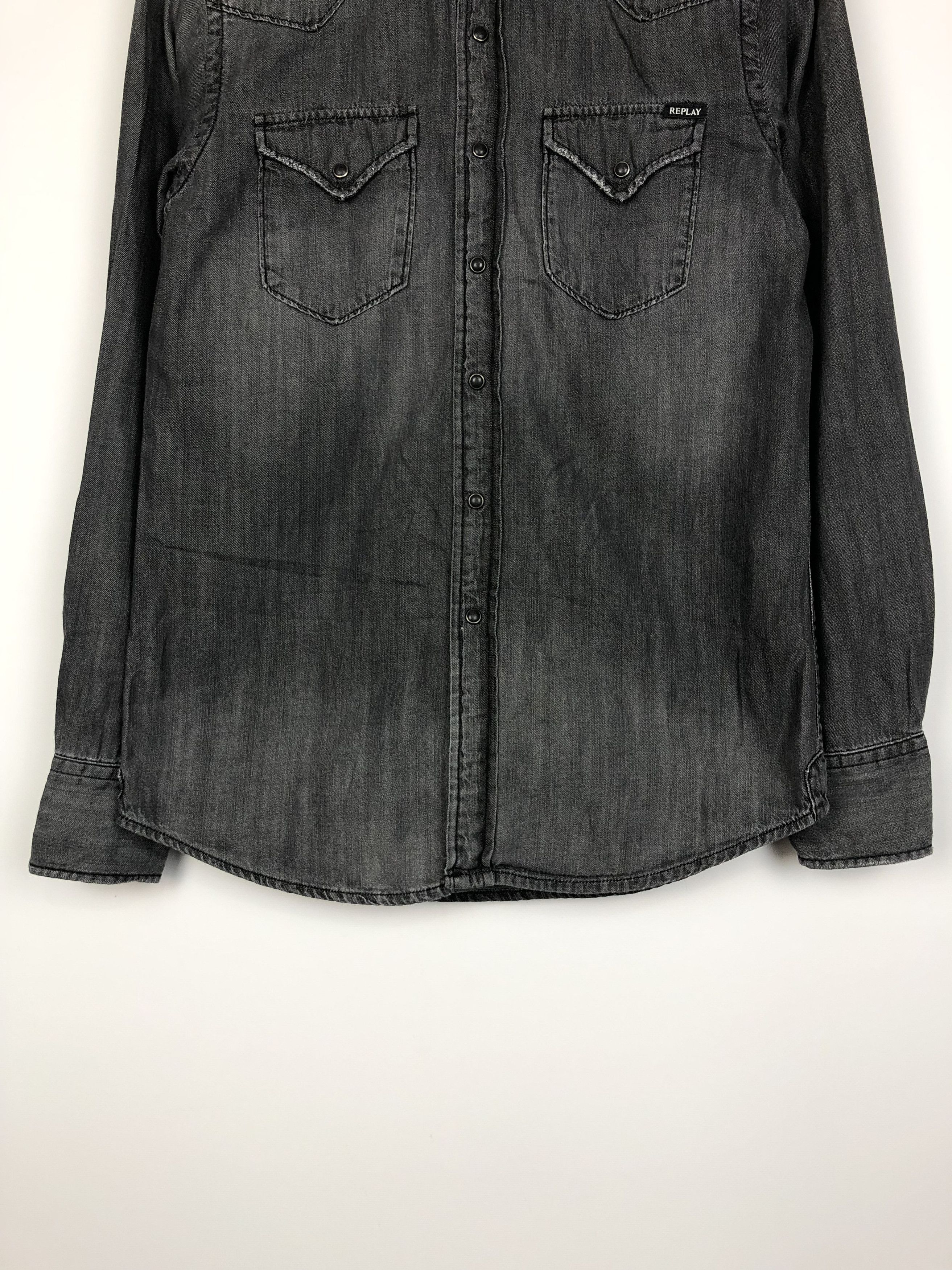 Replay Replay Gray Denim Shirt size S Size US S / EU 44-46 / 1 - 3 Thumbnail
