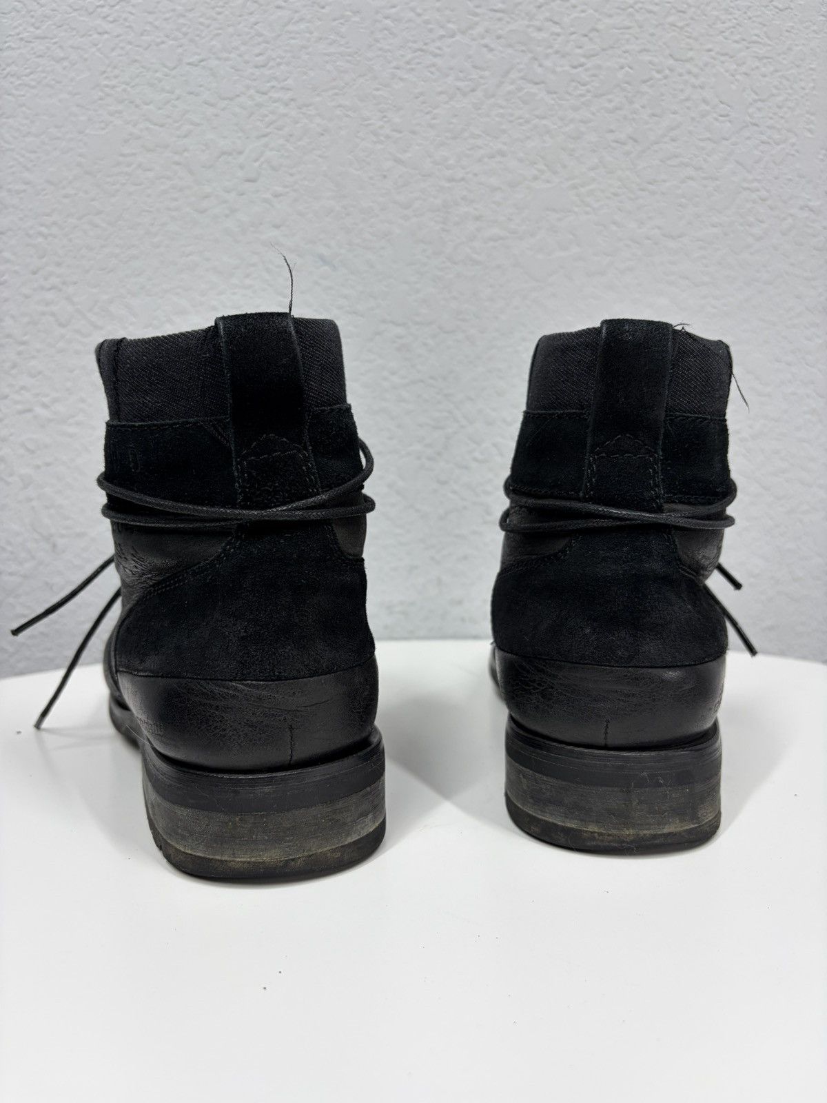 Hedi Slimane Vintage 00s Guidi CCP Style Distressed Leather Biker Boots Size US 9 / EU 42 - 10 Thumbnail