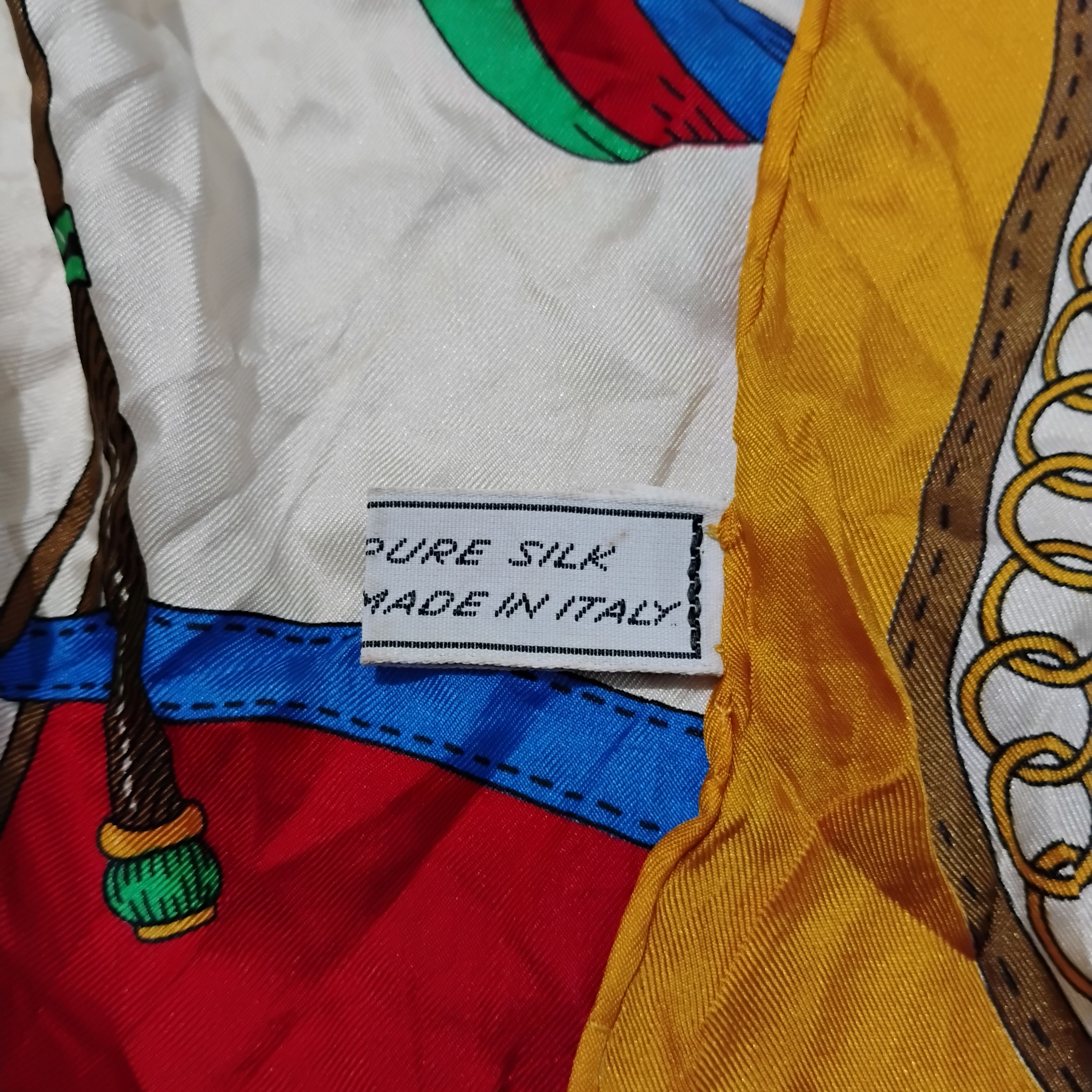 Celine Vintage Celine Les Cocardes Pure Silk Scarf Size ONE SIZE - 5 Thumbnail