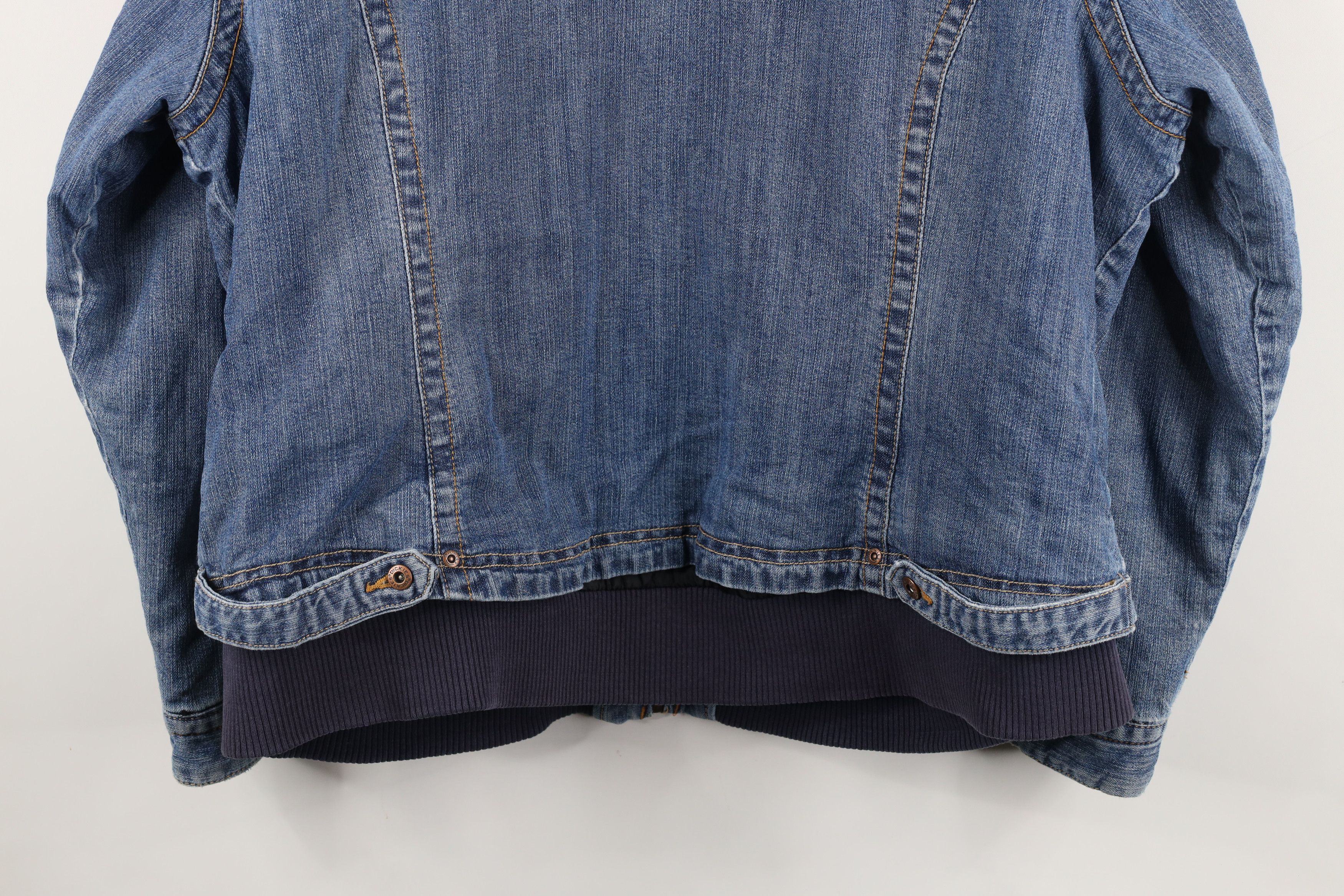 Dickies × Vintage Vintage Dickies Spell Out Quilted Denim Jean Jacket Blue Size XXL / US 16-18 / IT 52-54 - 16 Thumbnail