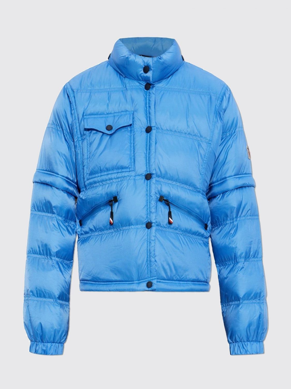 Moncler Moncler Jacket Woman Gnawed Blue Size L / US 10 / IT 46 - 1 Preview