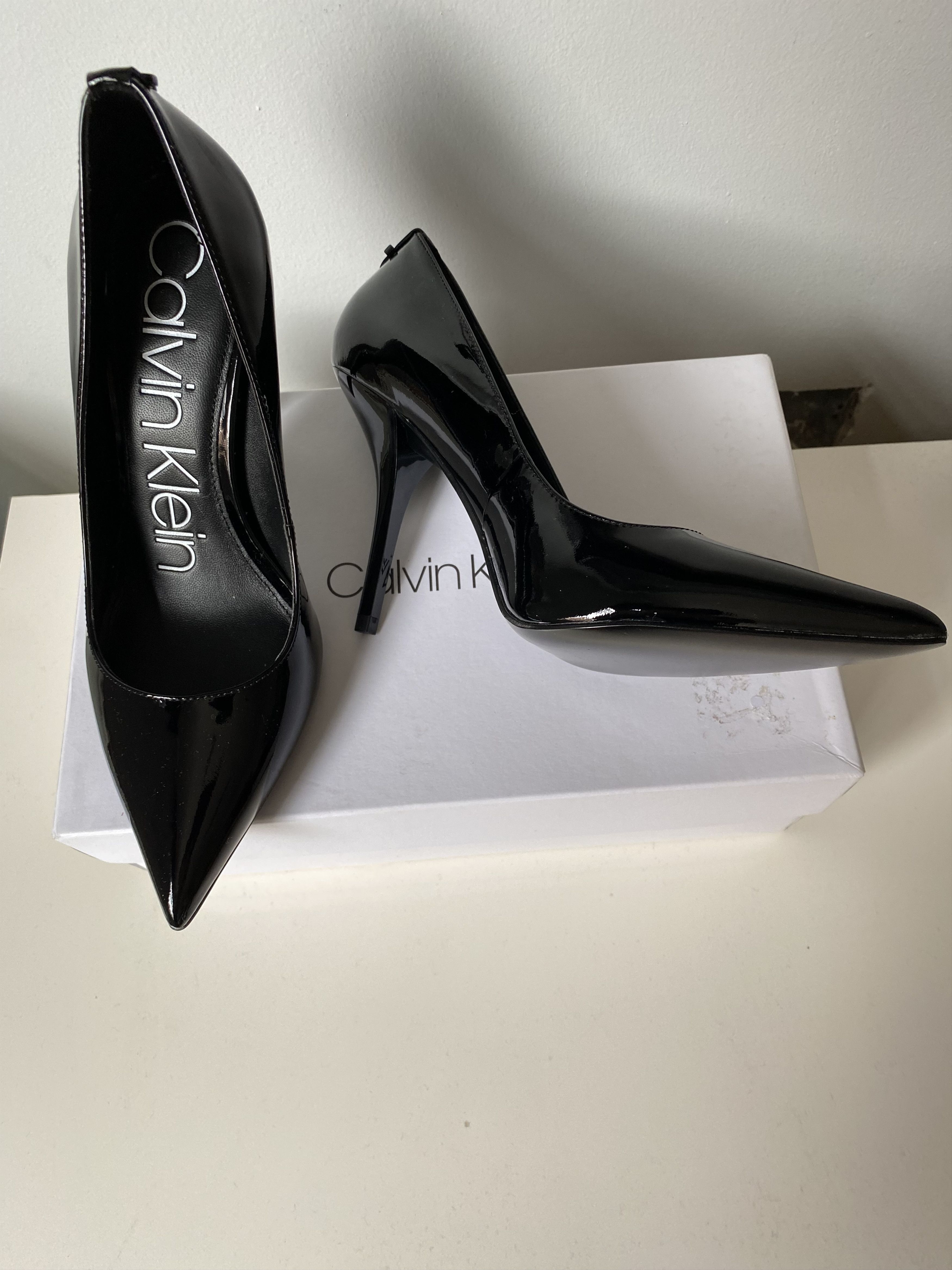 Calvin Klein Black patent heels Size US 7 / IT 37 - 10 Thumbnail