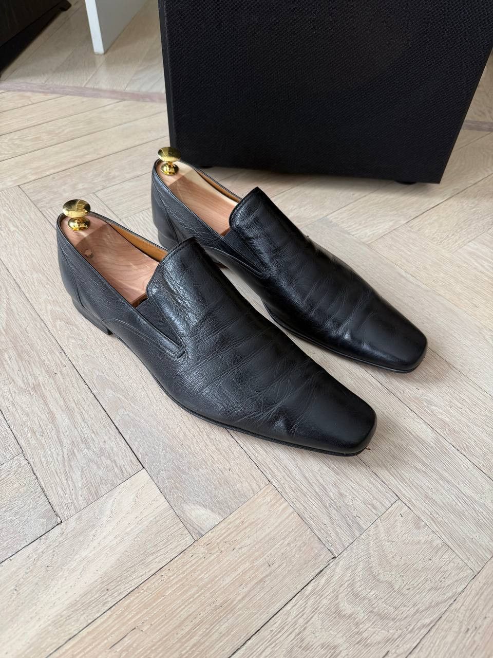 Moreschi Black Morochi leather loafers Size US 10.5 / EU 43-44 - 1 Thumbnail