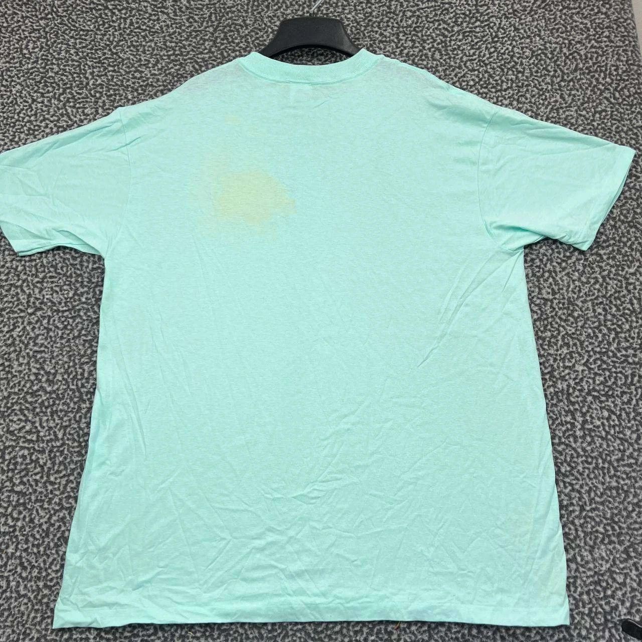 Anvil Vintage Circle Bell Shirt Men XL Blue Anvil Short Sleeve Size US XL / EU 56 / 4 - 2 Thumbnail