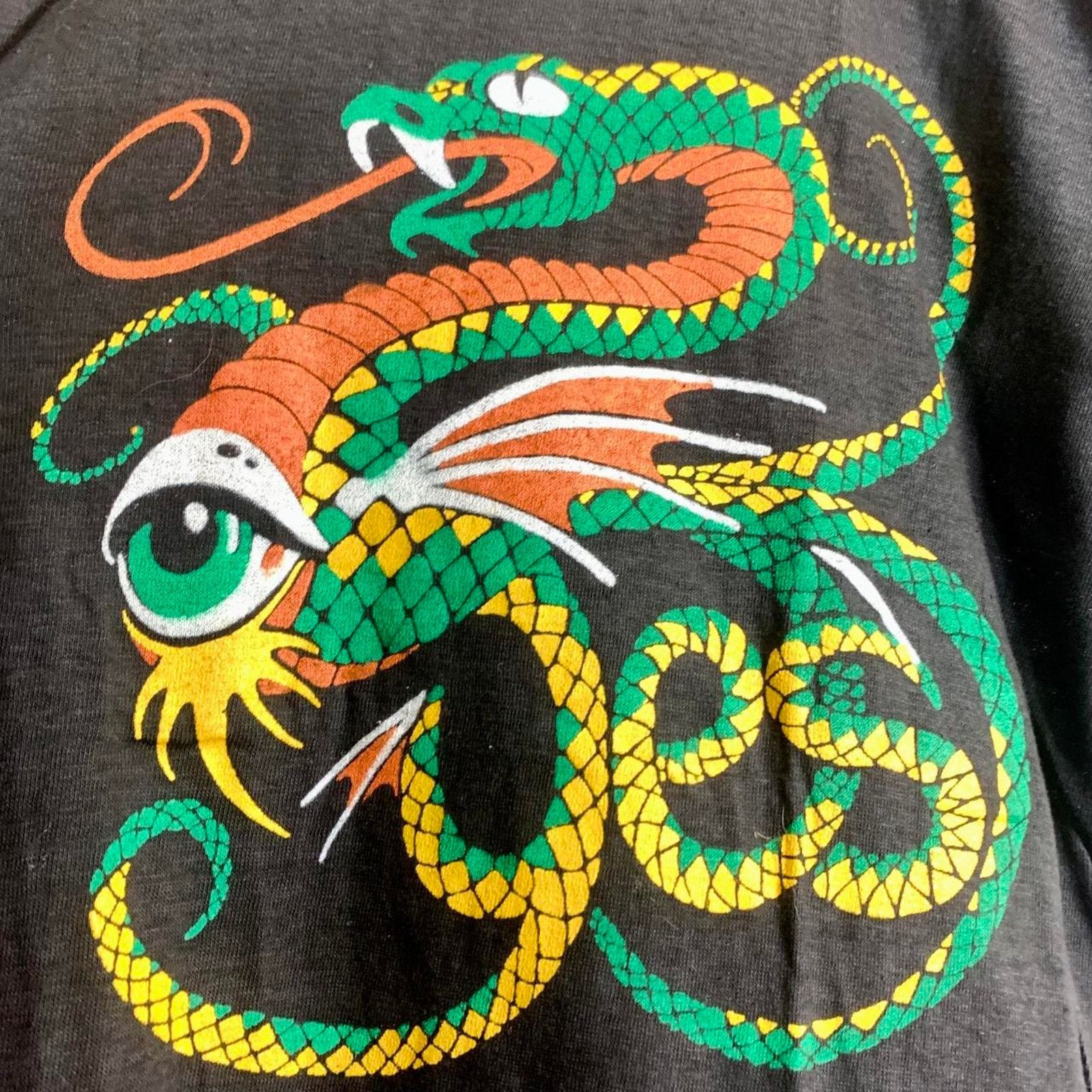 Vintage 80s YES Band Snake single stitch graphic tee shirt MEDIUM Size US M / EU 48-50 / 2 - 1 Thumbnail