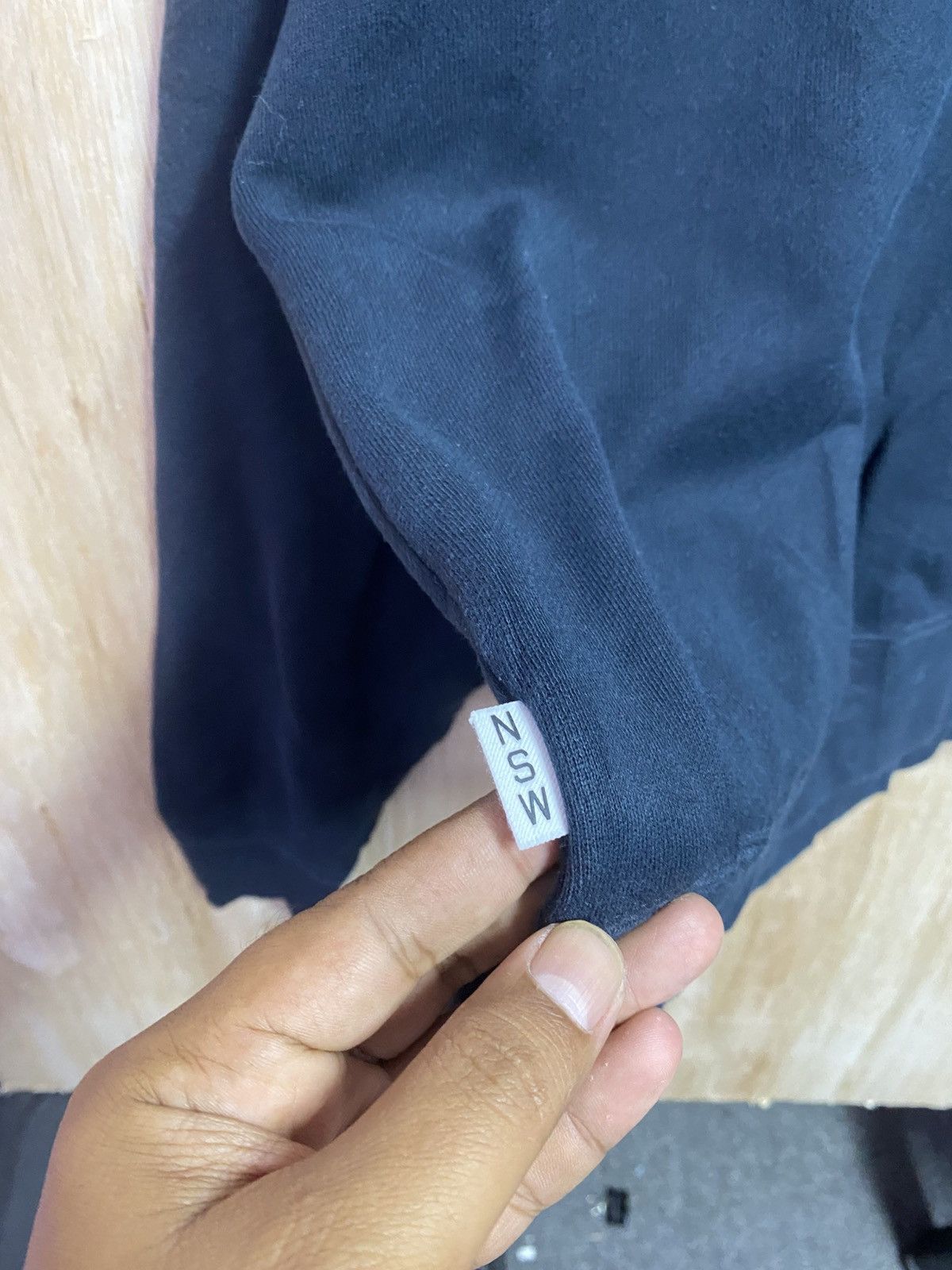 Nike black Nike NSW hoodie with a large white logo graphic Size US S / EU 44-46 / 1 - 2 Thumbnail