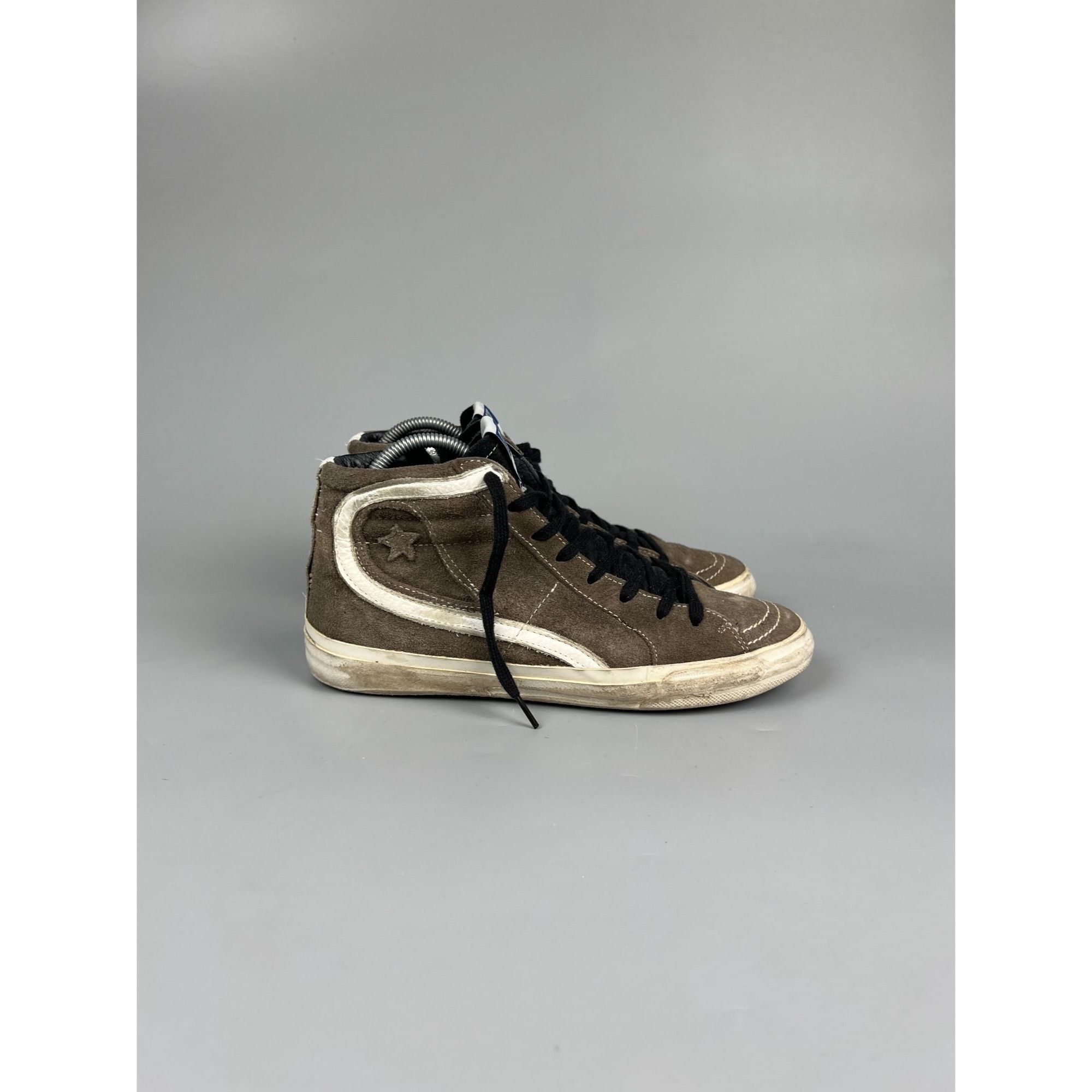 Golden Goose Vintage Golden Goose Hi Top Suede Sneakers (Y0866) Size US 7 / IT 37 - 1 Thumbnail