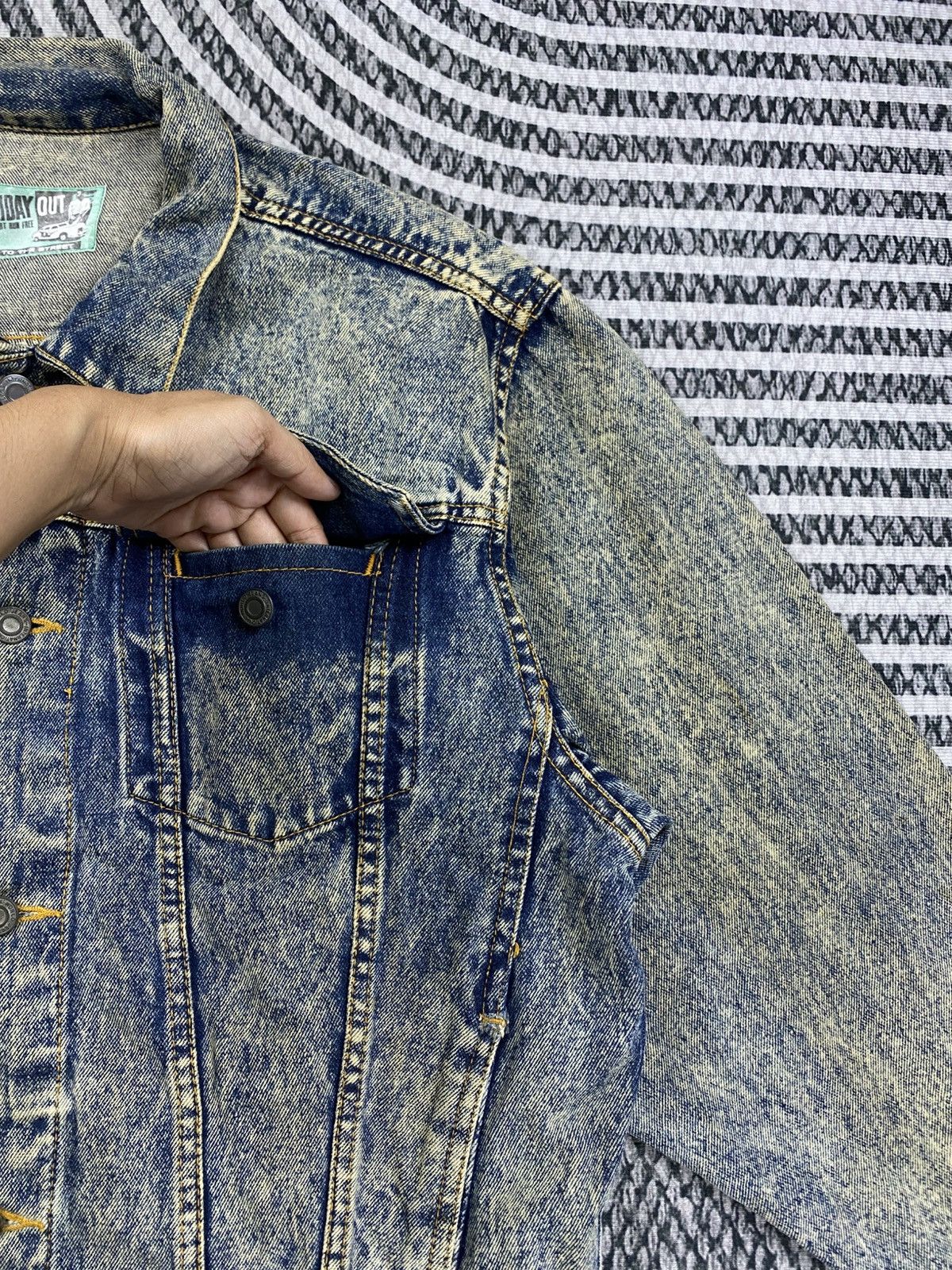 Japanese Brand Vintage Holiday Out Blue Washed Trucker Denim Jacket Size US L / EU 52-54 / 3 - 9 Thumbnail
