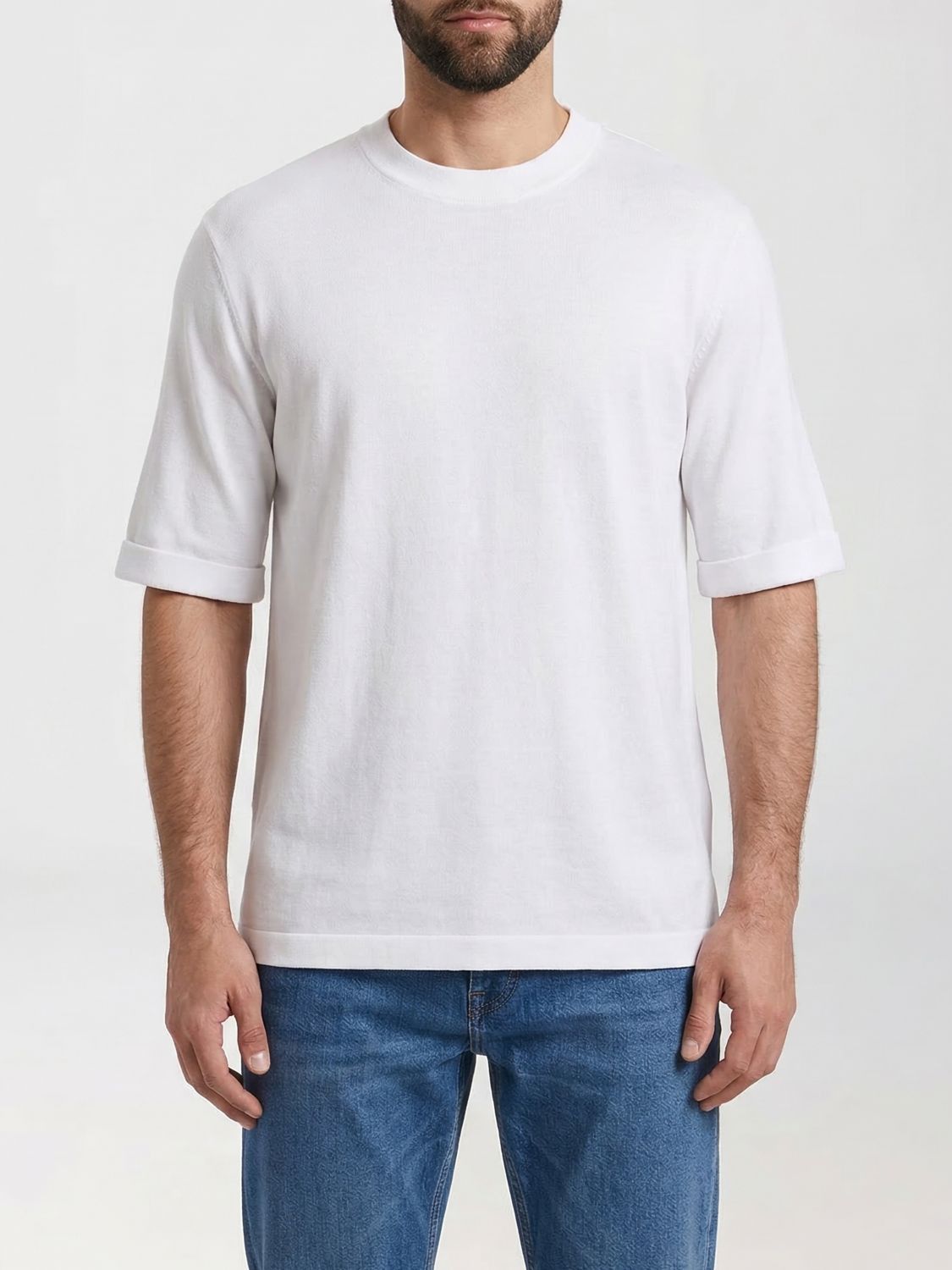 Brunello Cucinelli Brunello Cucinelli T-Shirt Men White Size US M / EU 48-50 / 2 - 1 Thumbnail