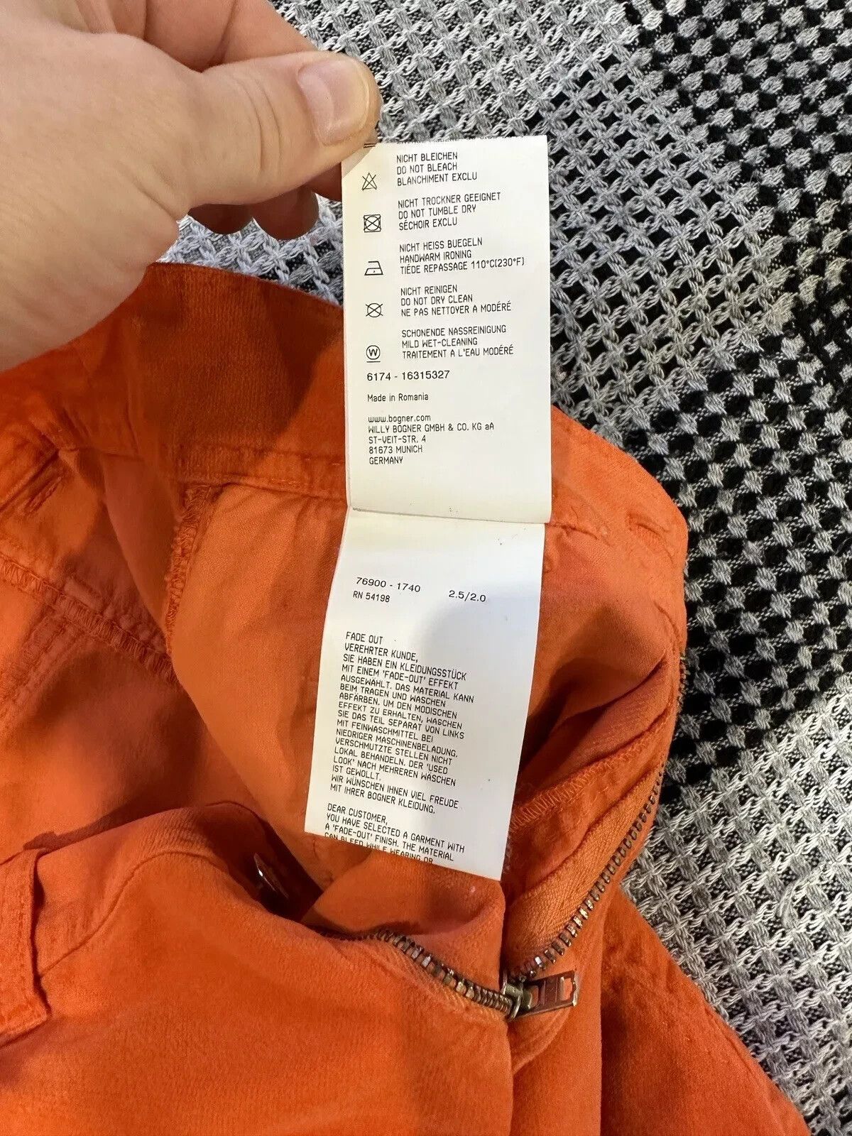 Bogner BOGNER VELVET PANTS WOMENS ORANGE TROUSERS Size Eur 34 Size 27" / US 4 / IT 40 - 12 Thumbnail