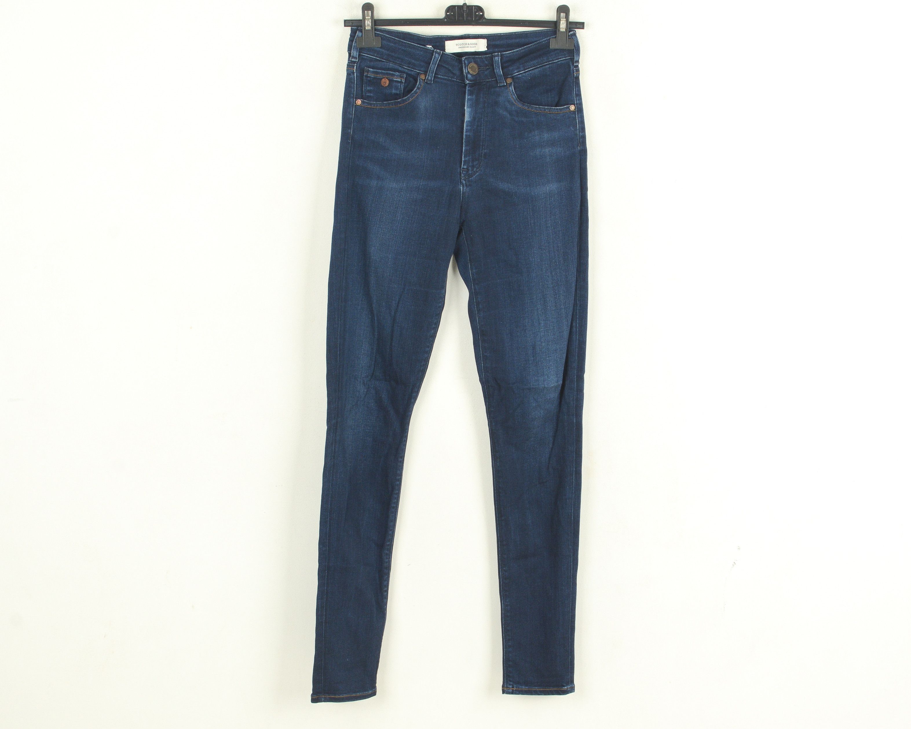 Scotch & Soda Womens W28 L34 Jeans Trousers Pants Denim Slim High Rise Size 28" / US 6 / IT 42 - 1 Thumbnail