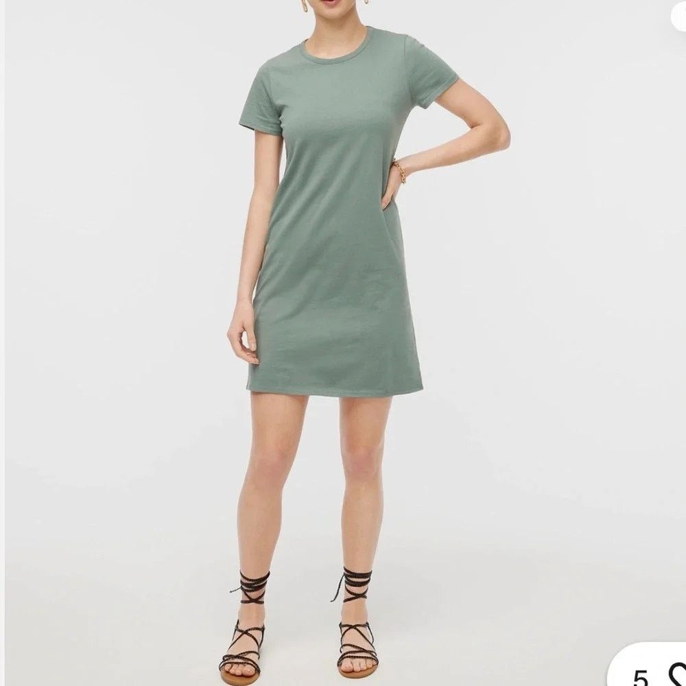 j crew sage green dress J.Crew J.Crew Short Sleeve T-Shirt Mini Size Small Cocktail dress