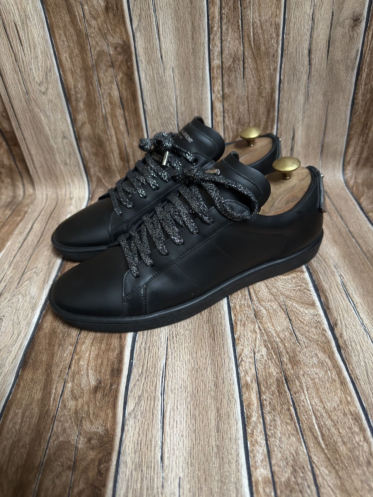 Hedi Slimane × Saint Laurent Paris Sl/01 court classic sneakers Size US 8.5 / EU 41-42 - 1 Thumbnail